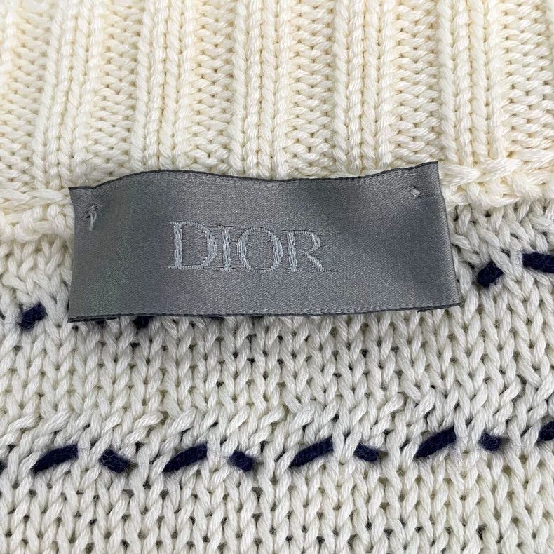 Dior Dior Color-blocking oblique stripe cotton round-neck long-s Size US L / EU 52-54 / 3 - 6 Thumbnail