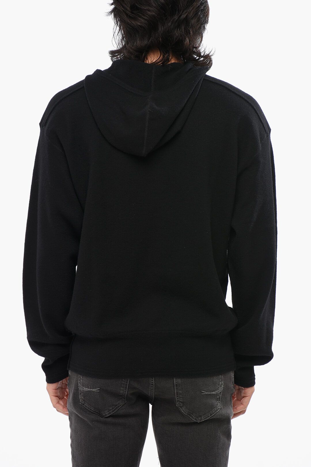 Burberry og1mm1125 Solid Color Wool Sweater in Black Size US L / EU 52-54 / 3 - 2 Thumbnail