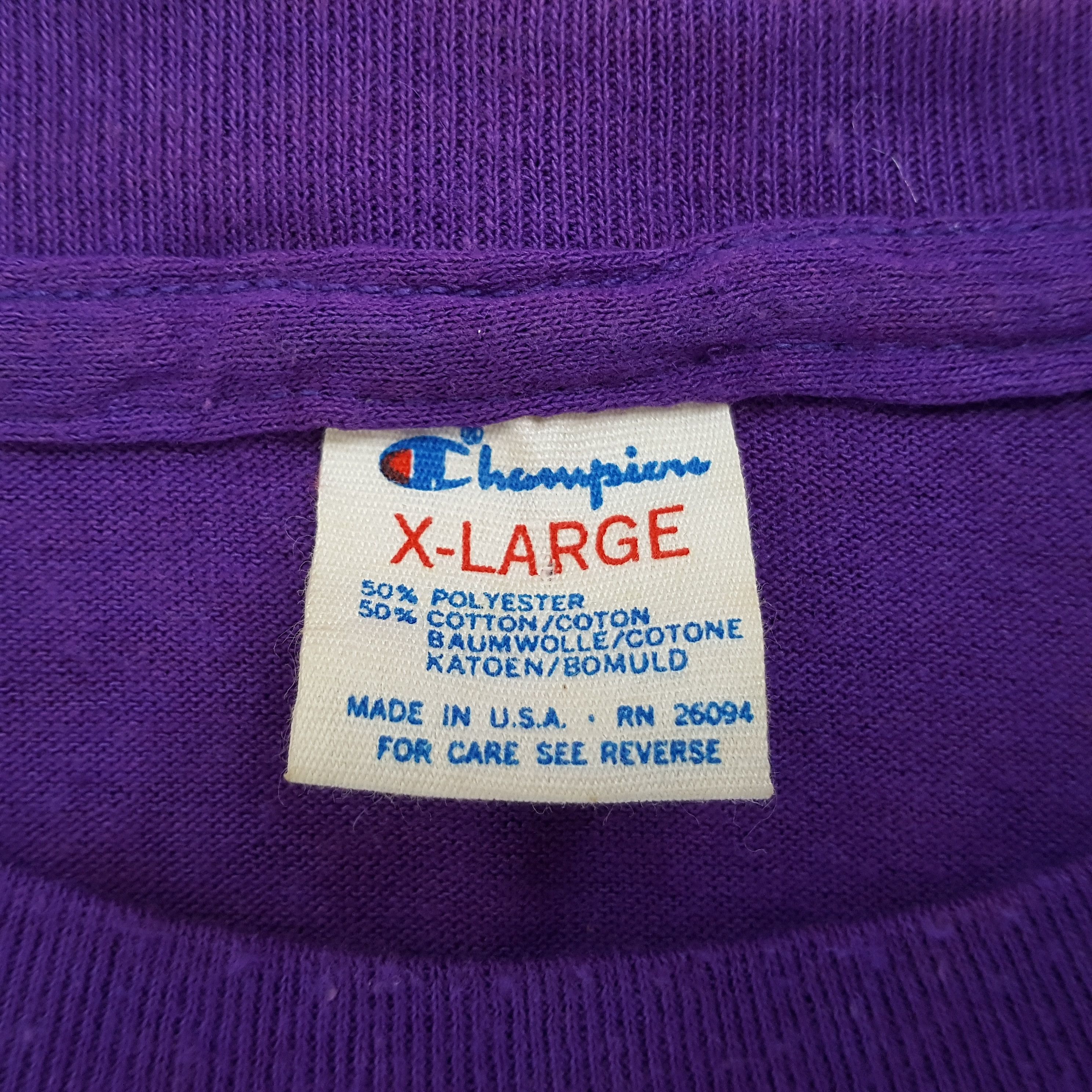 Champion × NBA × Vintage Lakers Los Angeles NBA Professional Basketball Team Tshirt Size US XL / EU 56 / 4 - 7 Thumbnail