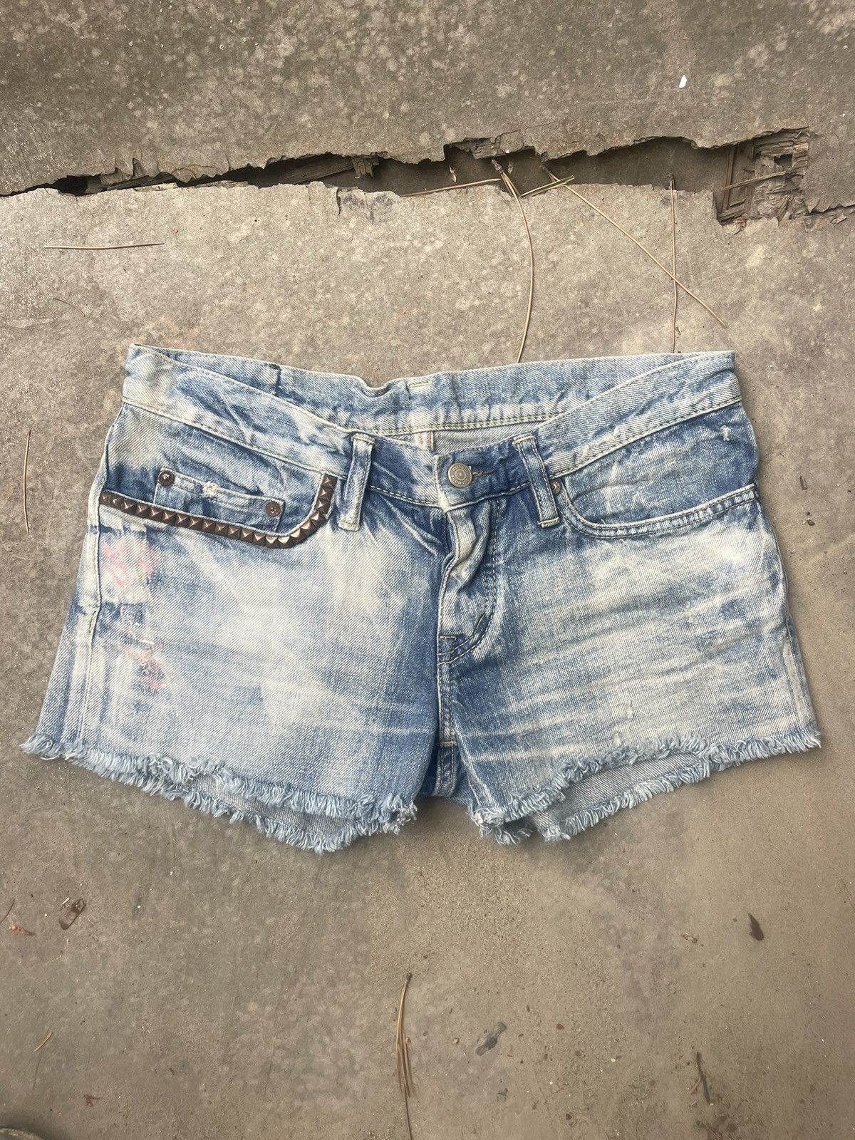 Hysteric Glamour Hysteric Glamour Cut Off Denim Short Shorts Size 31" - 1 Thumbnail