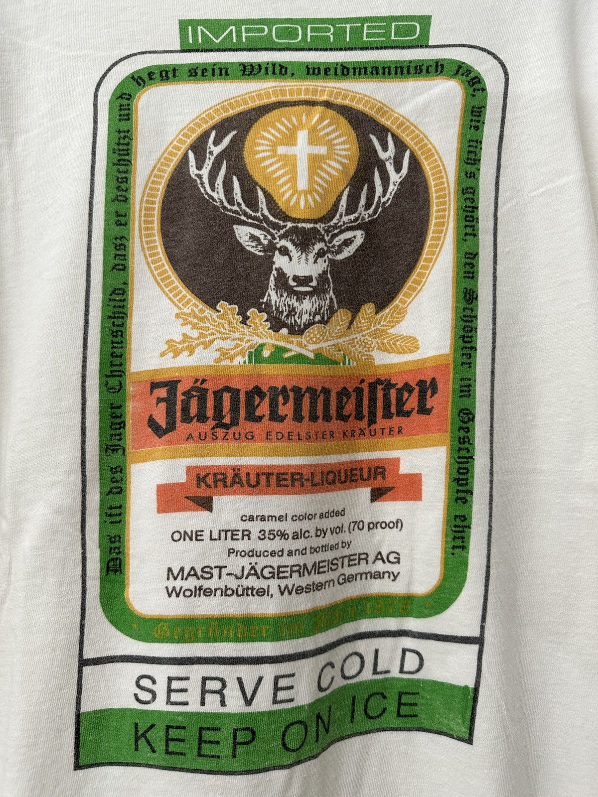 Vintage 90s Vintage Jagermeister T-shirt Size US XL / EU 56 / 4 - 3 Thumbnail