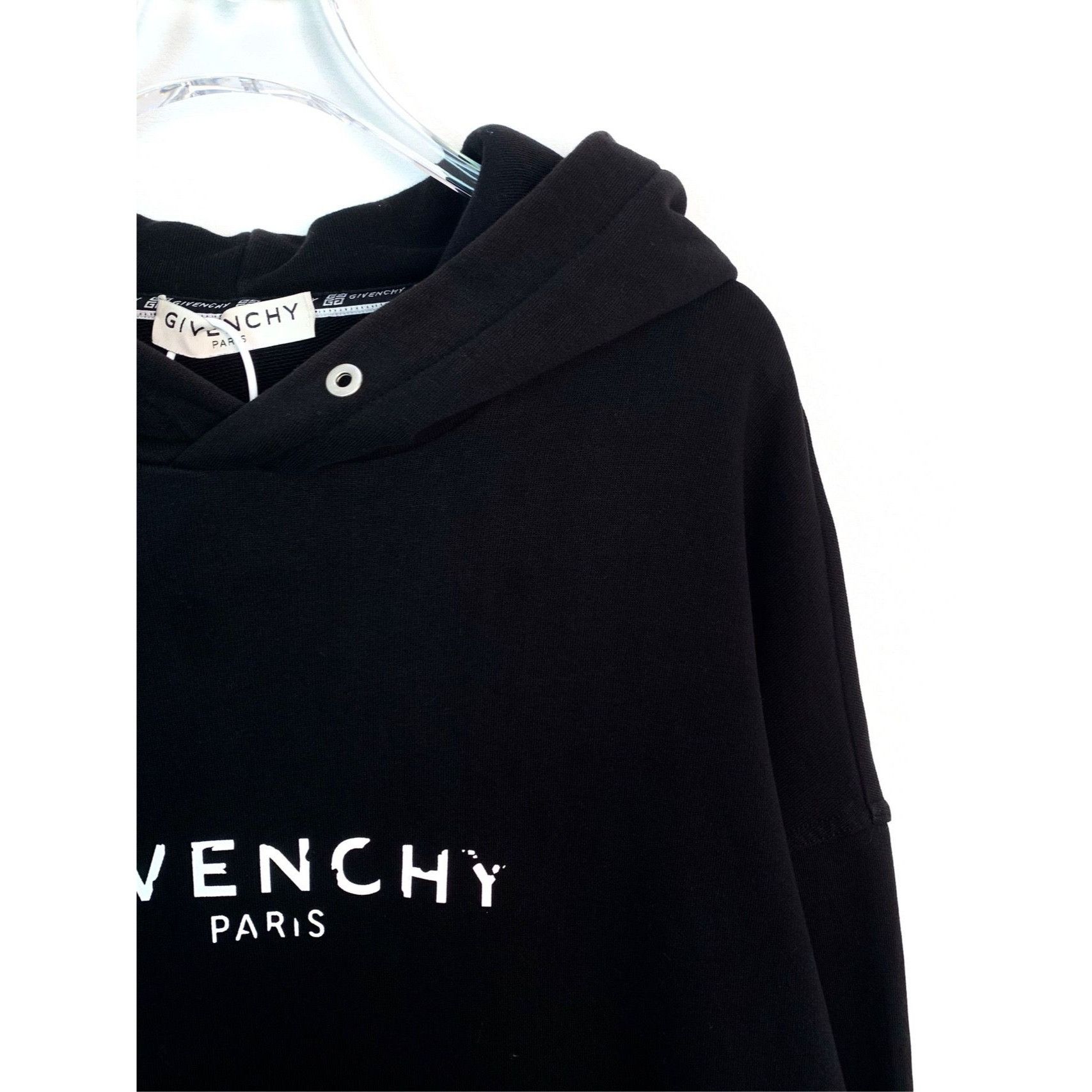 Givenchy Givenchy Black Hooded Long-Sleeve Sweatshirt M 100% Cotton Size US M / EU 48-50 / 2 - 5 Thumbnail