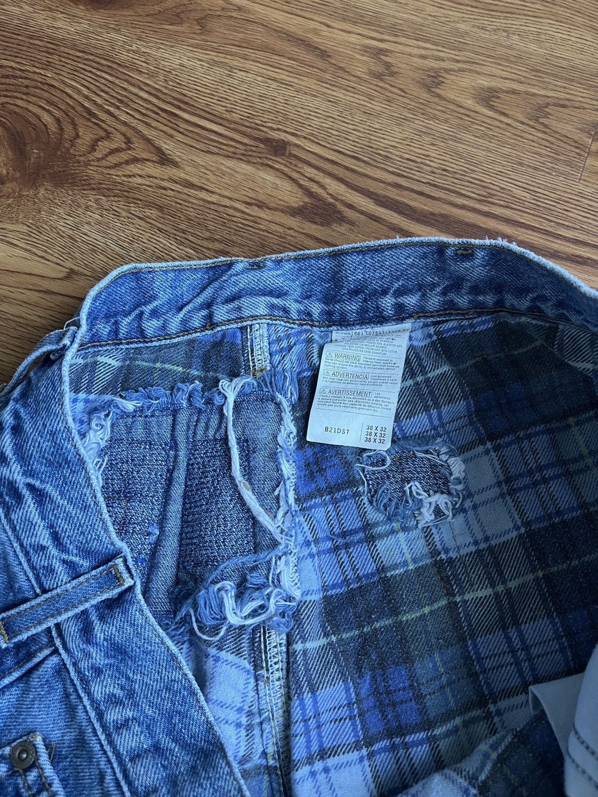Carhartt × Vintage Carhartt Made in USA Flannel Lined Denim Pants Size US 38 / EU 54 - 7 Thumbnail