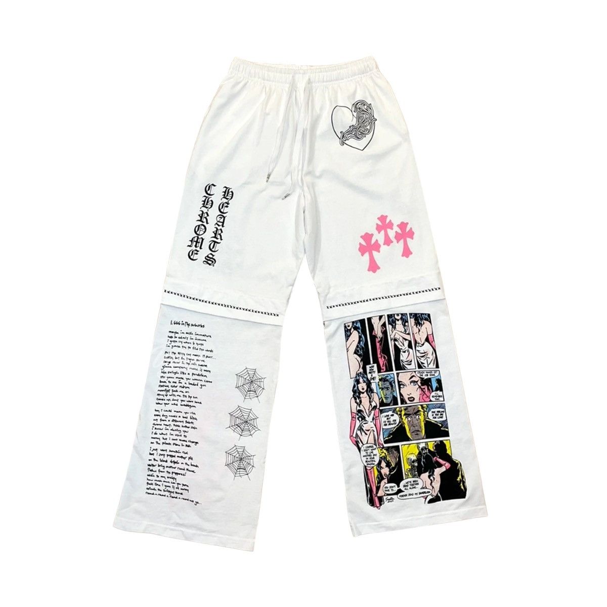 image of Chrome Hearts X Jjs Deadly Doll Miami Exclusive Pant in White, Men's (Size 30)