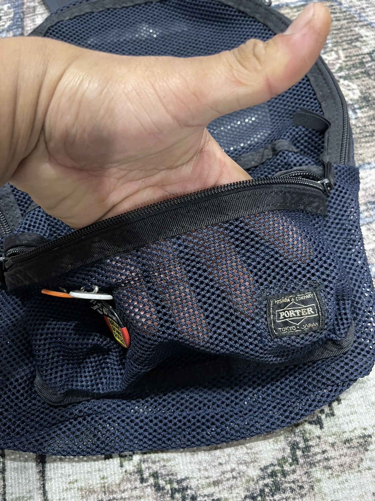 Japanese Brand × Porter × Vintage 🔥Vintage PORTER Tokyo Japan Full Mesh Daily Backpack Size ONE SIZE - 8 Thumbnail