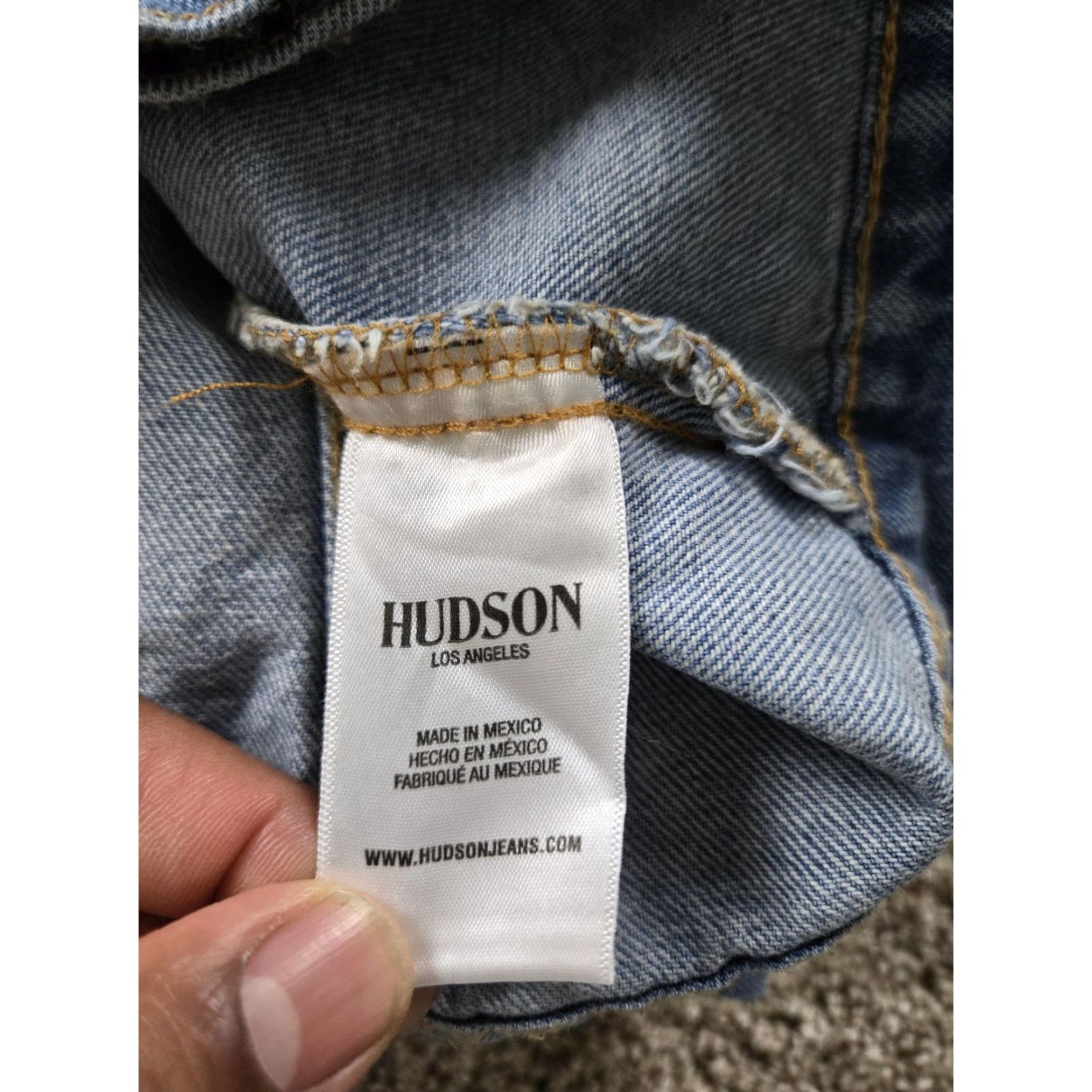 Hudson Hudson Los Angeles Jacket Womens S/M Blue Denim Collared Pockets Button Size S / US 4 / IT 40 - 5 Thumbnail
