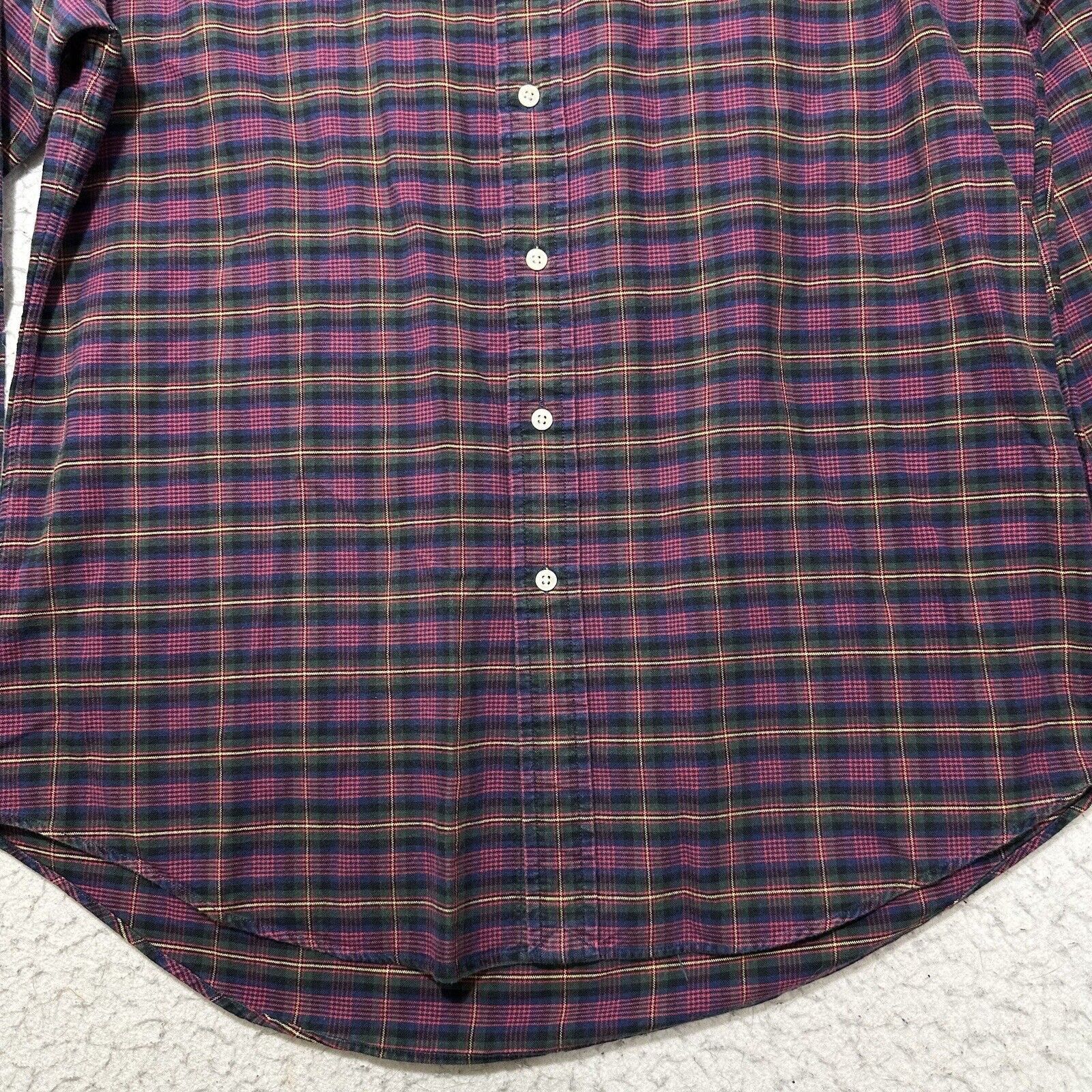 Ralph Lauren Ralph Lauren Large Button Down Purple Plaid Dress Shirt Size US L / EU 52-54 / 3 - 4 Thumbnail