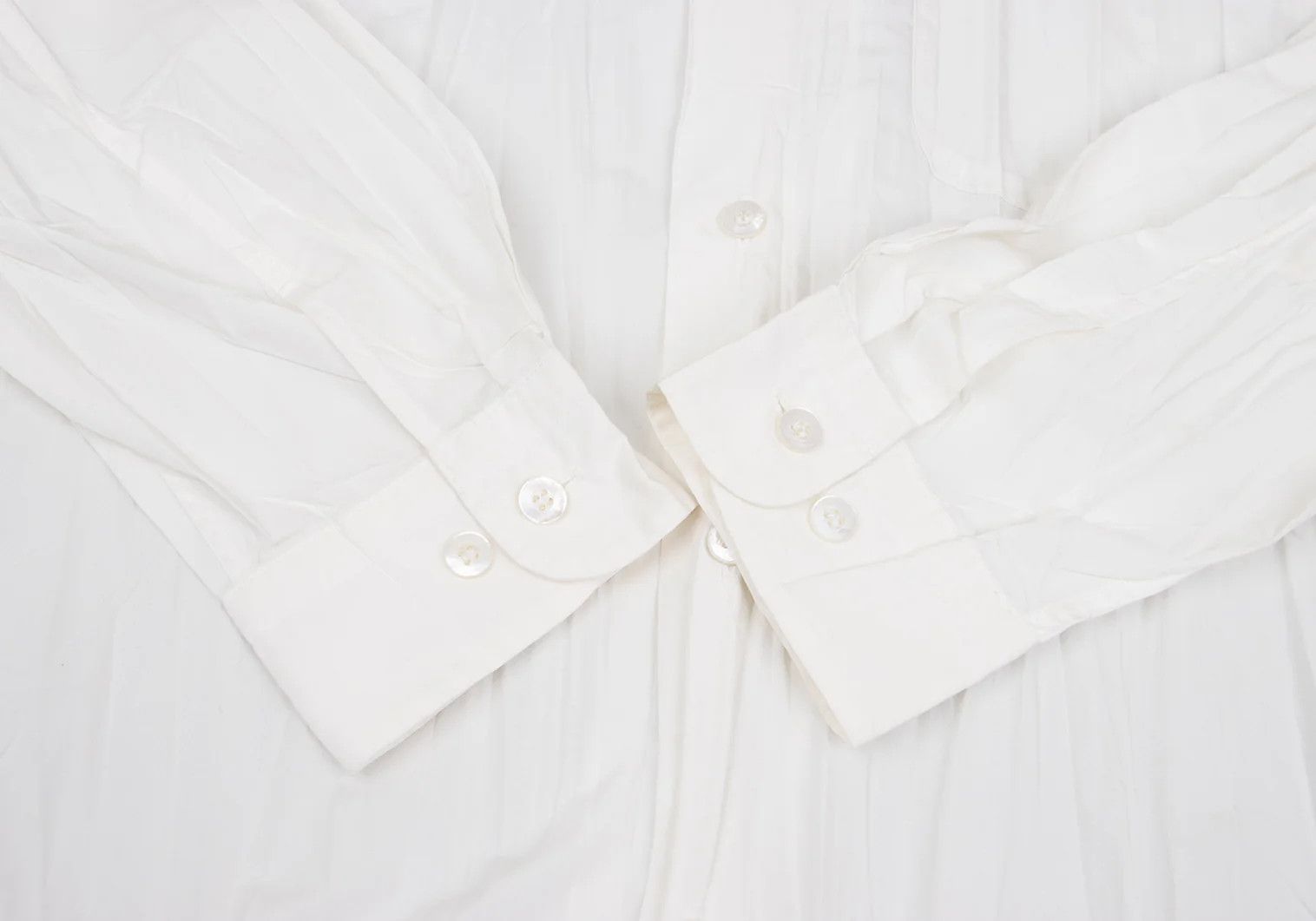 Issey Miyake Pleats Shirt in Off-White Size XL Size US XL / EU 56 / 4 - 8 Thumbnail