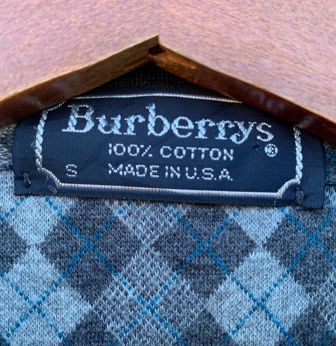 Burberry VINTAGE 90s BURBERRYS USA ARGYLE KNIT POLO SHIRT Size US M / EU 48-50 / 2 - 8 Thumbnail