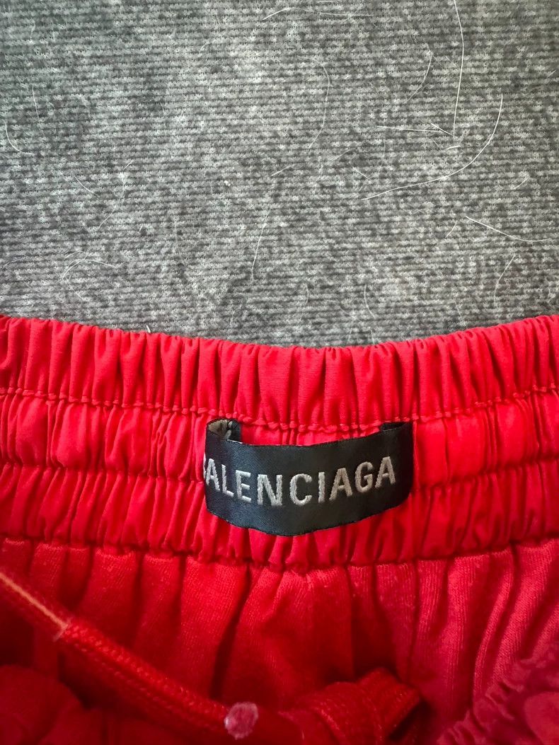 Balenciaga Balenciaga Soccer co-branded red nylon series sweatpants Size US 30 / EU 46 - 3 Thumbnail