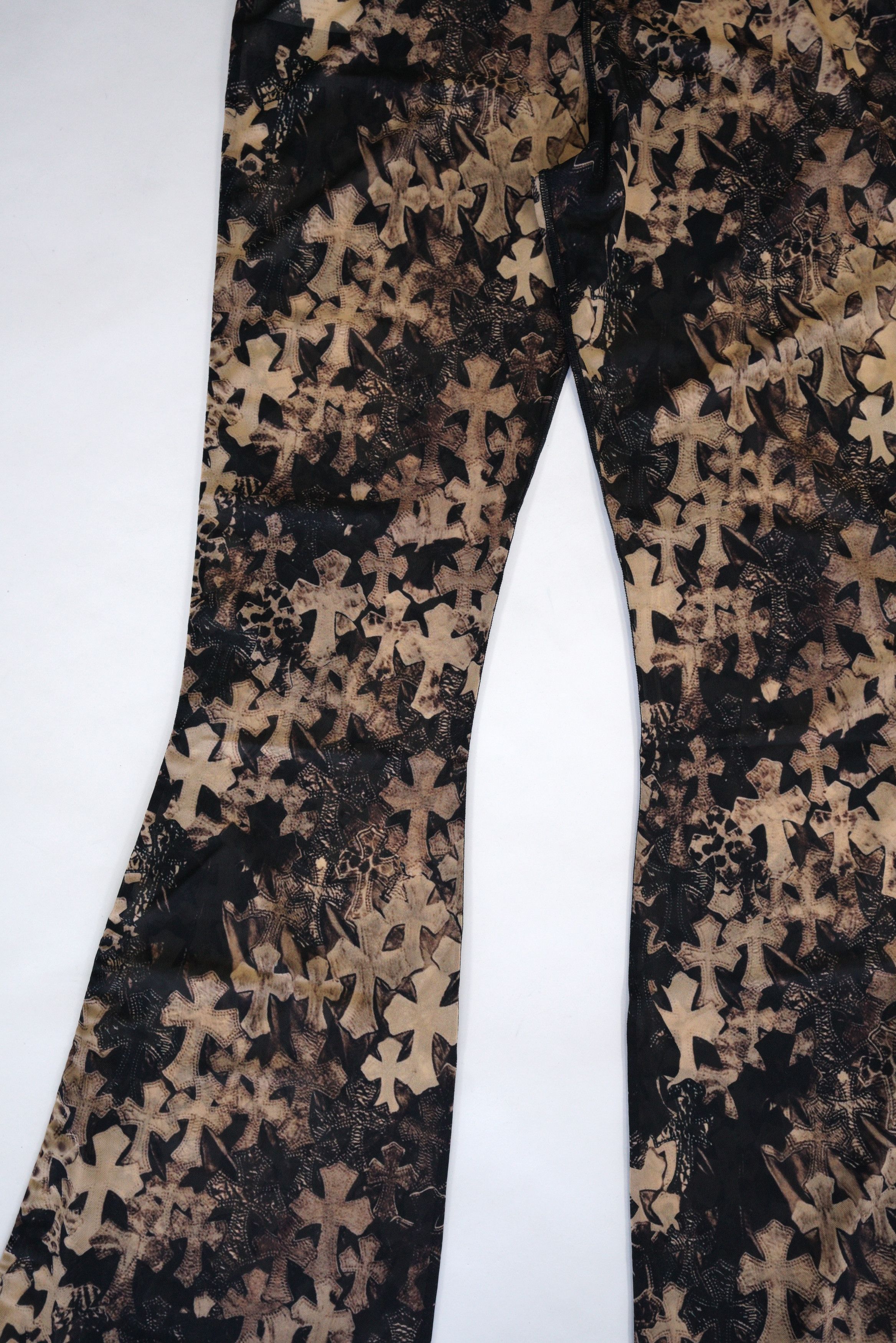 Chrome Hearts Chrome Hearts Waterfall Cross Print Sheer Mesh Pants Size 28" / US 6 / IT 42 - 4 Thumbnail