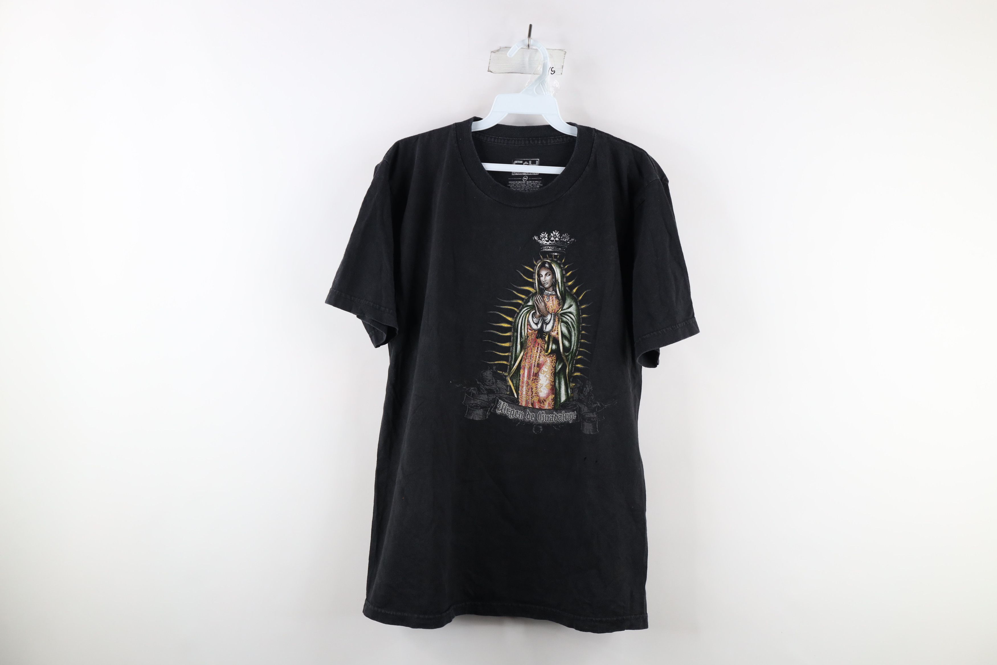 Vintage Vintage Spell Out Our Lady of Guadalupe Mexico T-Shirt Black Size US M / EU 48-50 / 2 - 1 Thumbnail