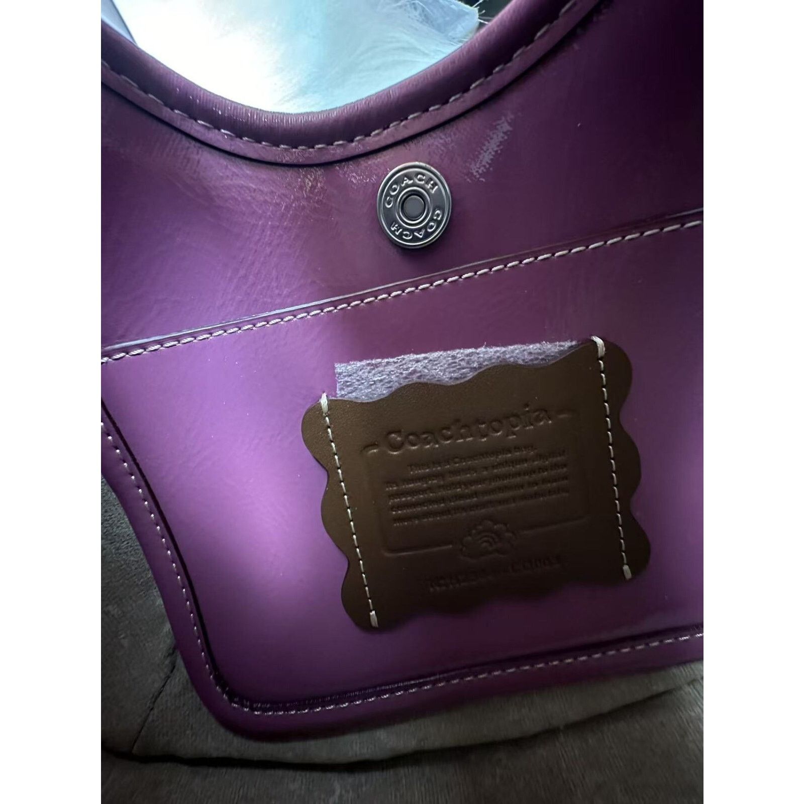 Coach Coach Ergo Shoulder Bag In Coachtopia Leather In Lilac Berry Size ONE SIZE - 6 Thumbnail