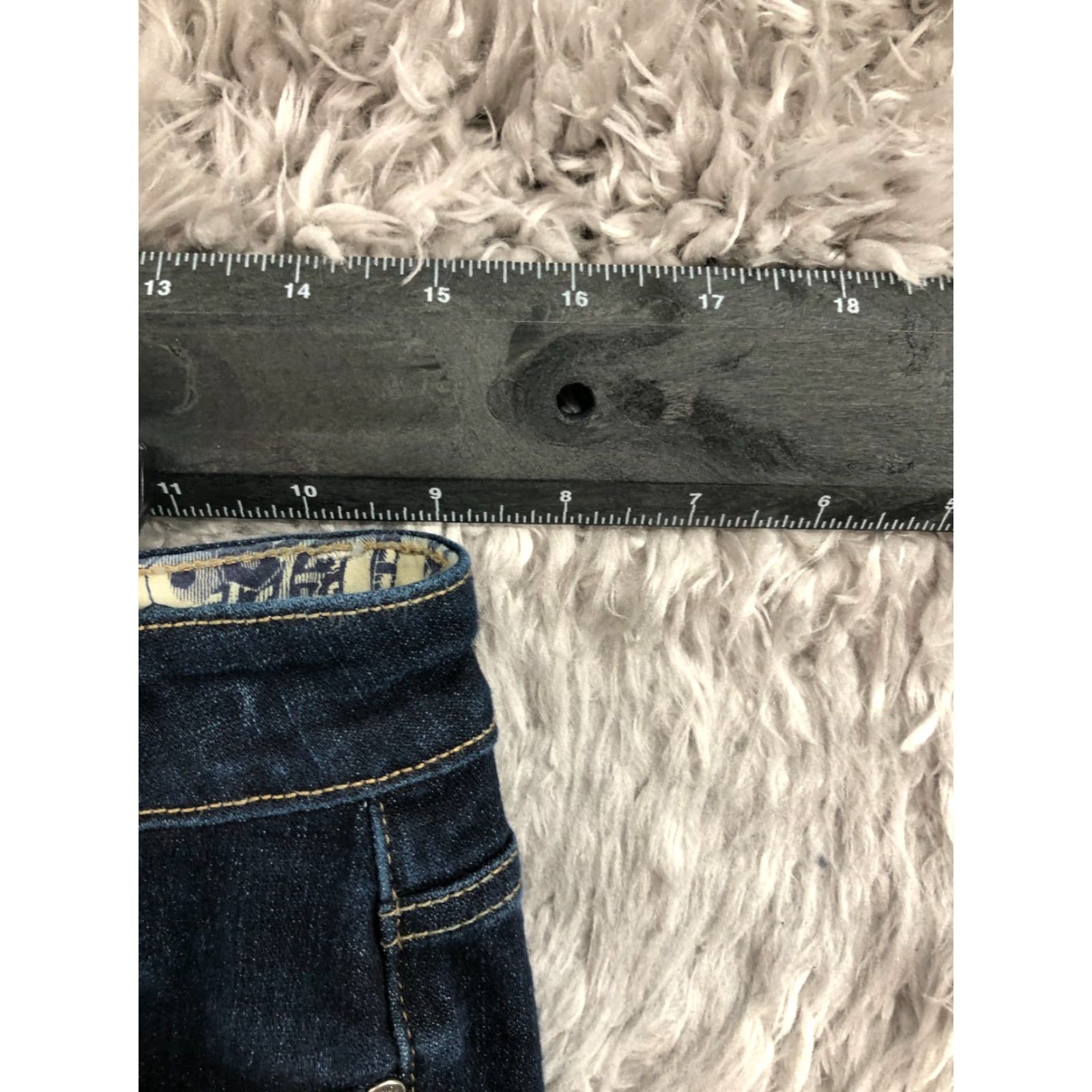 Paige Paige Jeans Flared Womens Regular Dark Blue 27 Pa ig e Flared Jeans 27 Womens Dark Wash Blue FLAW Size 27" / US 4 / IT 40 - 2 Thumbnail