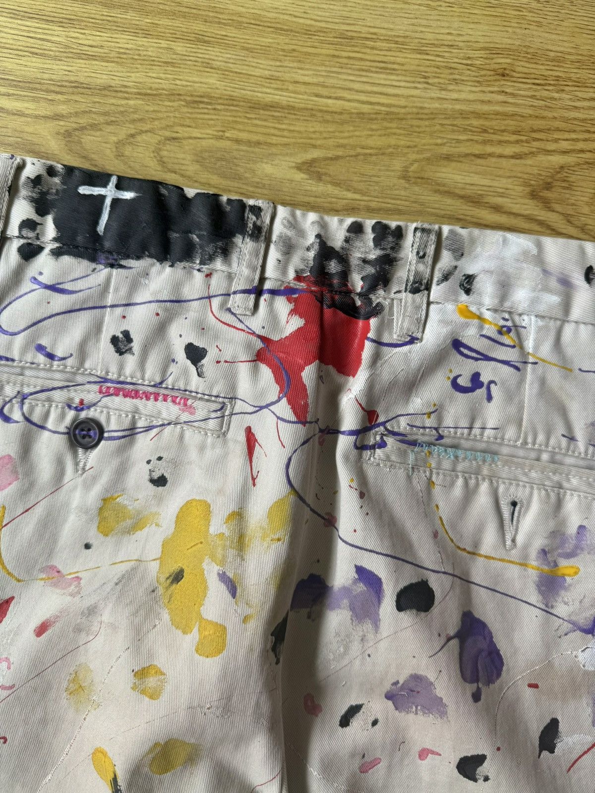 Nautica Vintage Custom Paint Splatter Pants Size US 30 / EU 46 - 9 Thumbnail