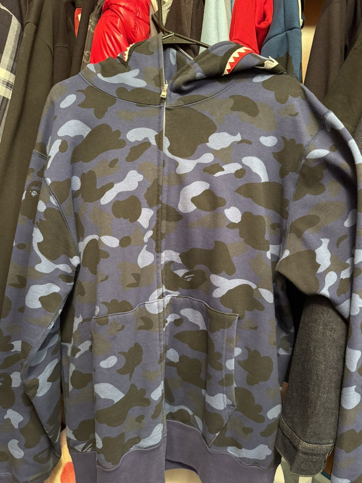 Bape Color Camo Shark Full Zip Hoodie Size US XXL / EU 58 / 5 - 2 Thumbnail