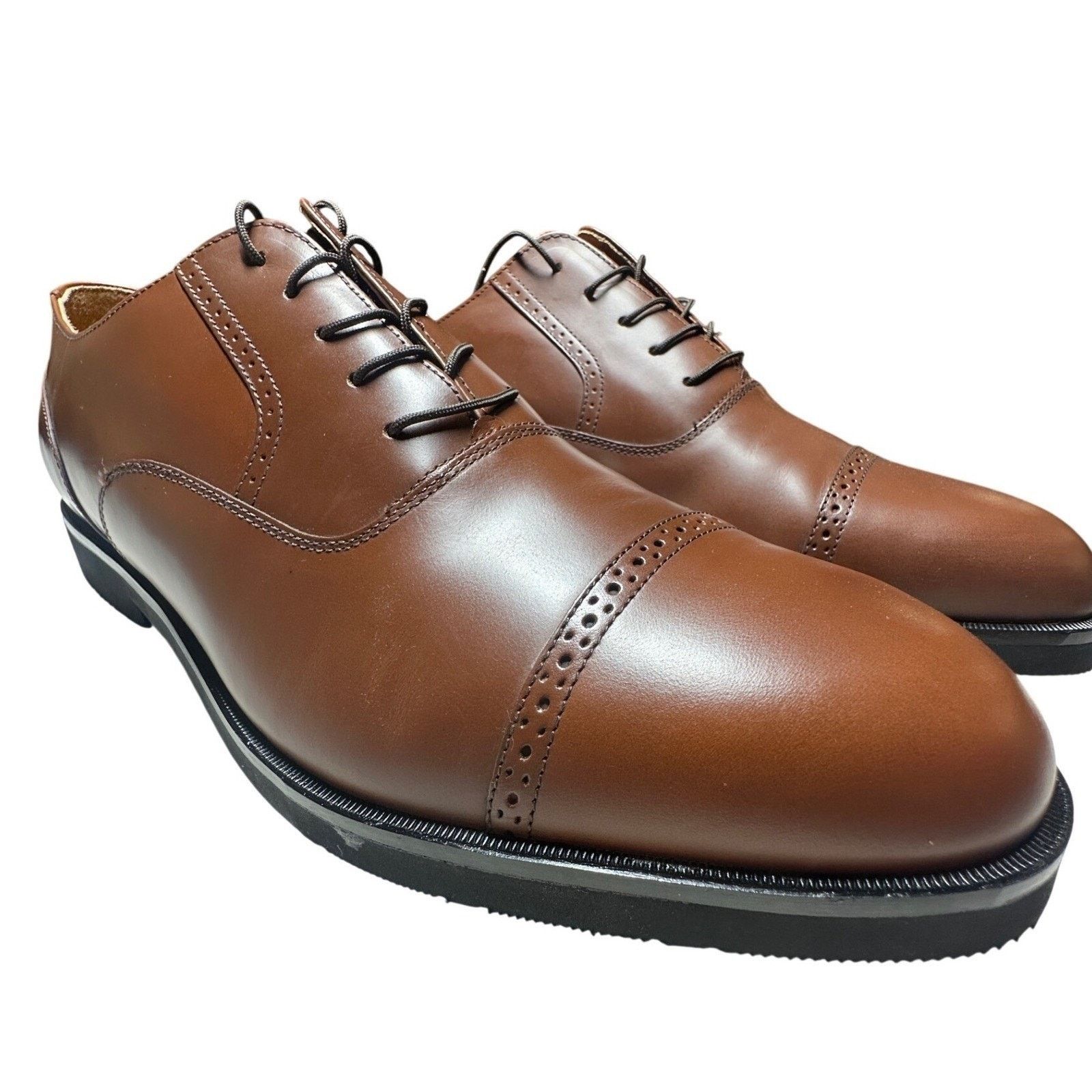 Rockport Rockport Cap Toe Oxford Mens 13 NWT Leather Dress Shoes Size US 13 / EU 46 - 2 Thumbnail