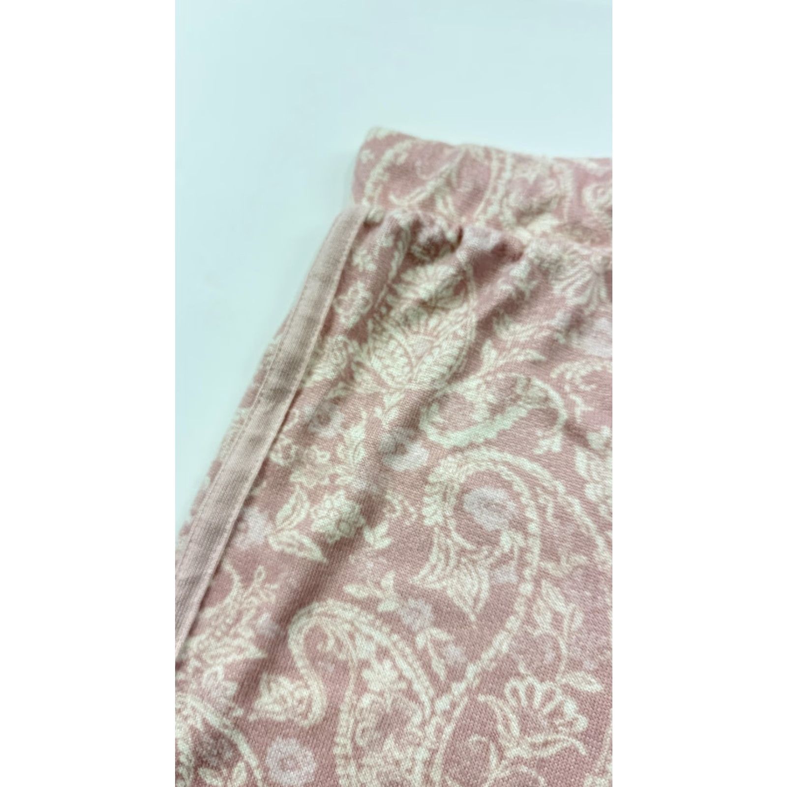 Lucky Brand Lucky Brand Pants Womens Small Pink Paisley Knit Lounge Drawstring Pink Pants Womens Small Lounge Size 28" / US 6 / IT 42 - 4 Thumbnail