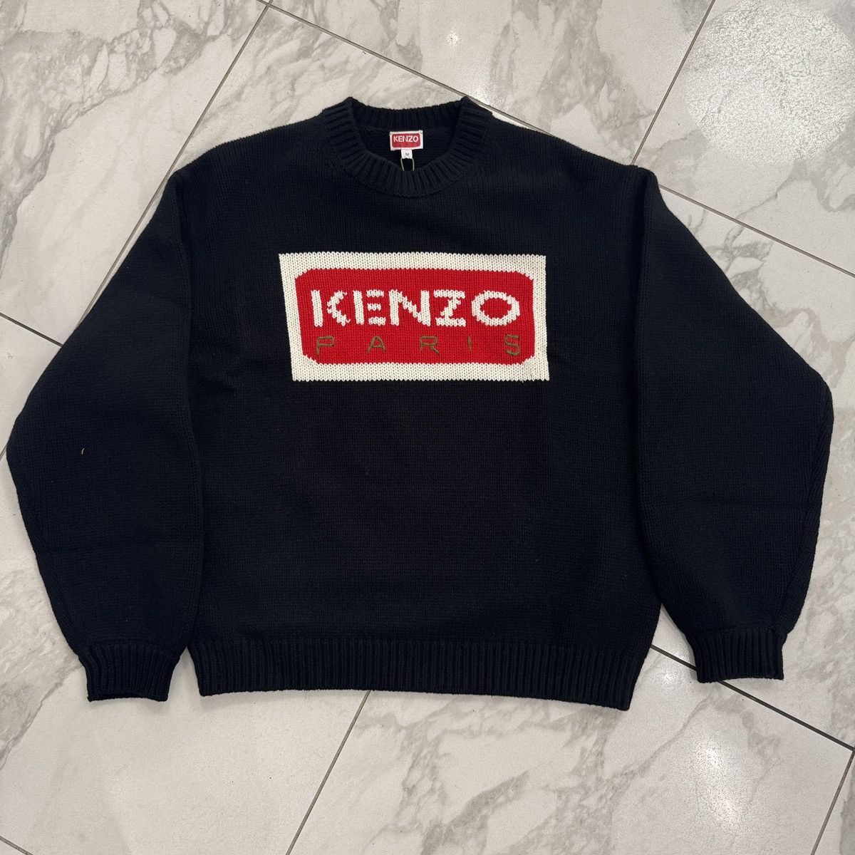 Kenzo Kenzo Tricolor Paris Jumper Size Medium Size US M / EU 48-50 / 2 - 1 Thumbnail