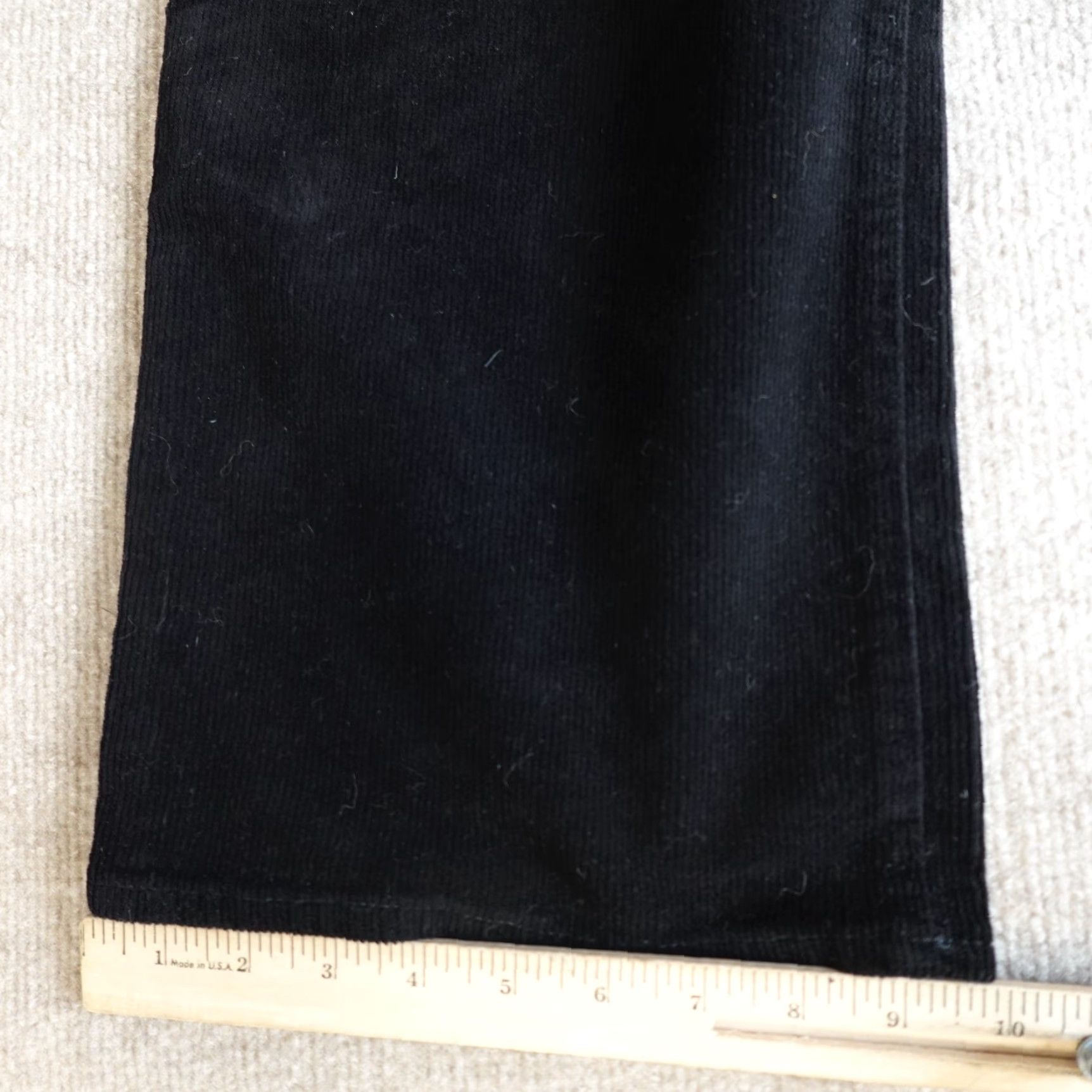 NYDJ VINTAGE NYDJ Pants 28W Black Corduroy Lift x Tuck Marilyn Straight NEW Size 28" / US 6 / IT 42 - 4 Thumbnail