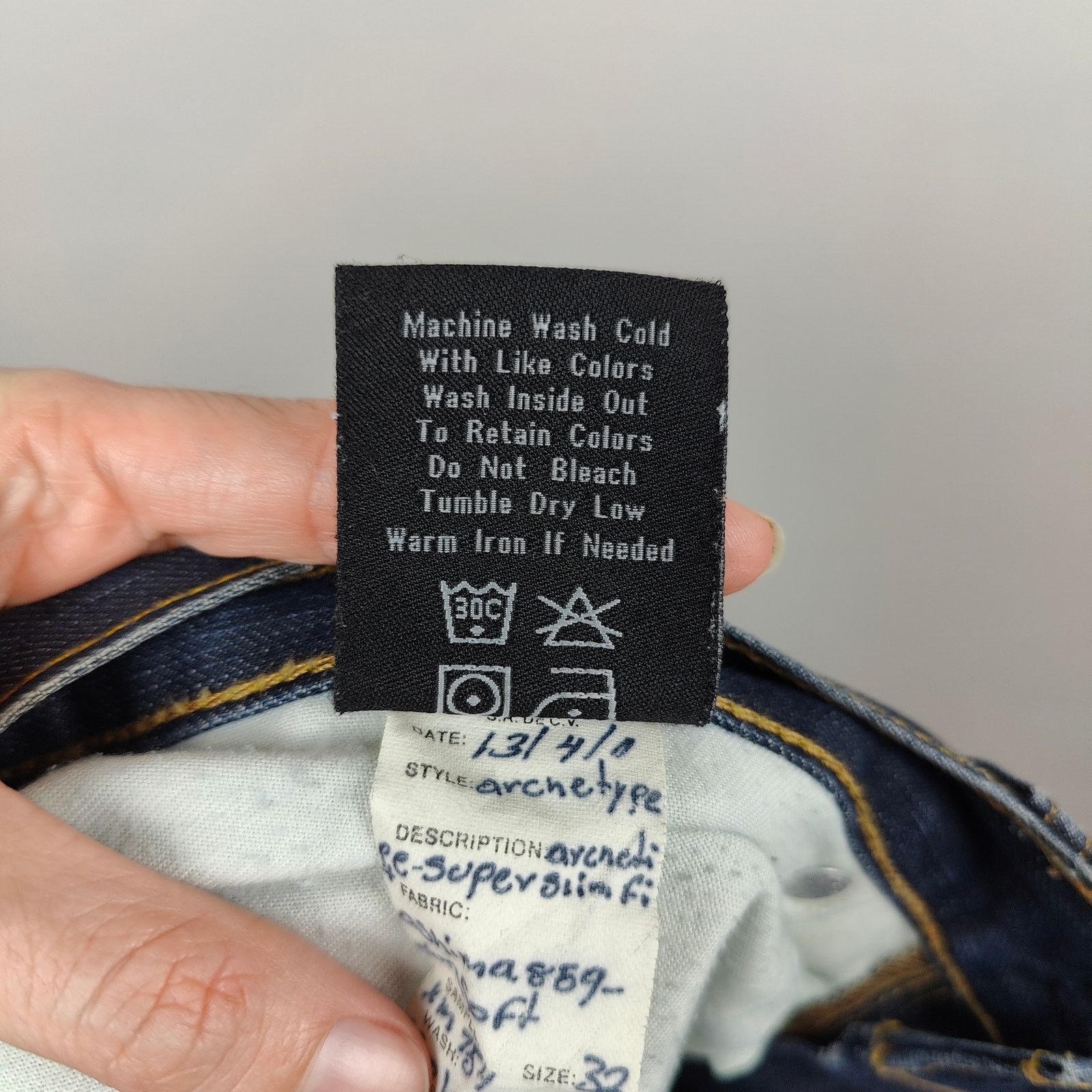 Big Star Big Star Division Slim Fit Jeans Men 32 Dark Wash Whiskering Size US 32 / EU 48 - 11 Thumbnail