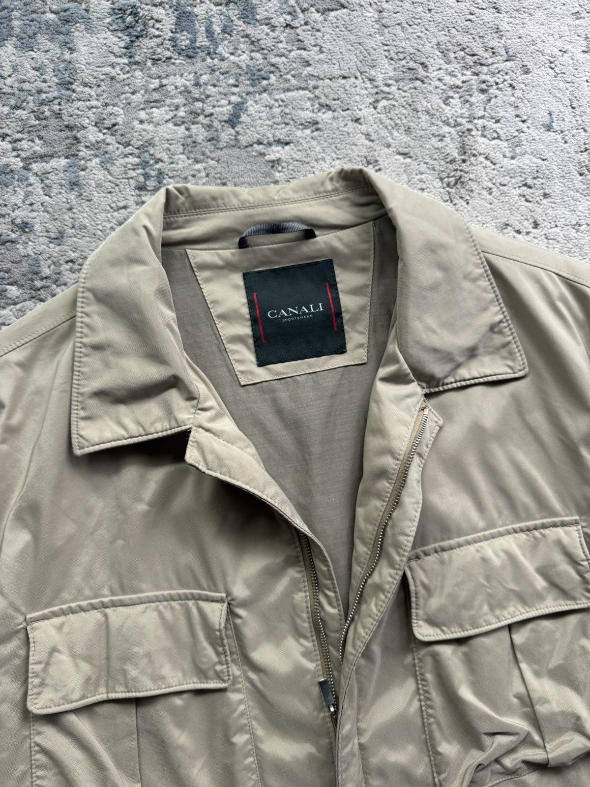 Canali Canali Sport Nylon shimmer Multipocket jacket size 52 Size US L / EU 52-54 / 3 - 3 Thumbnail