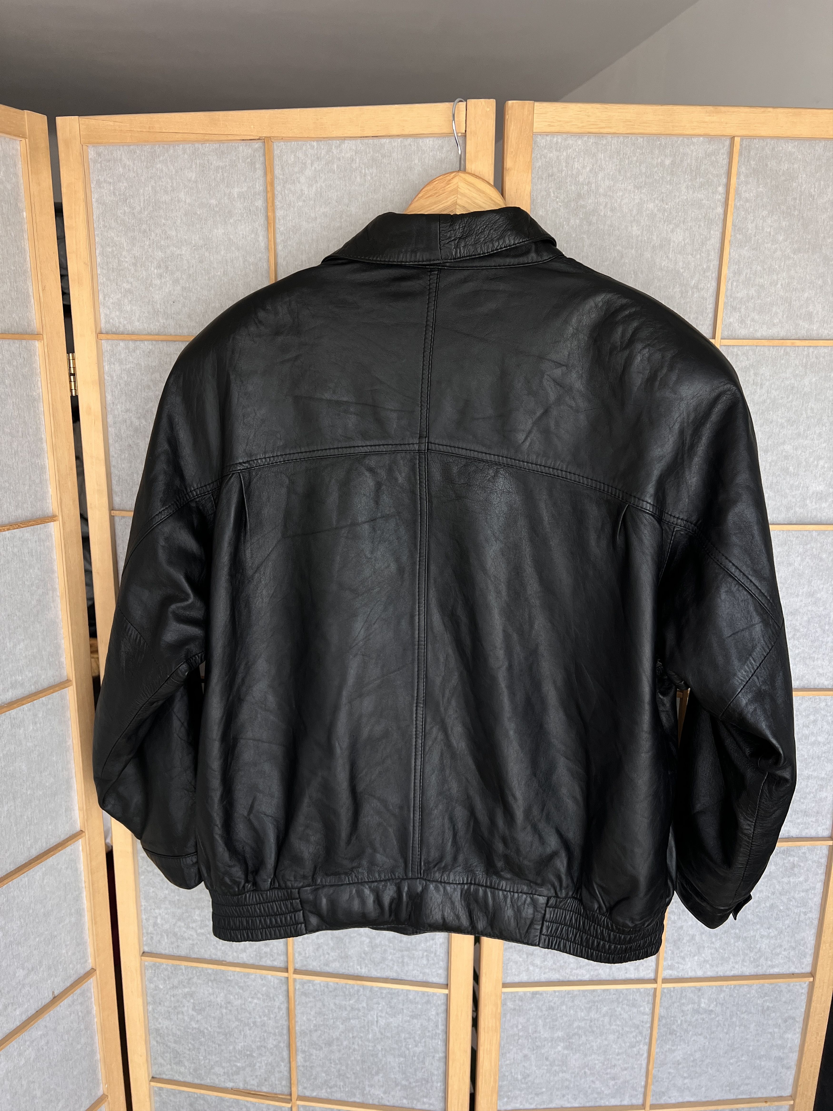 Yohji Yamamoto 2000s JAPANESE ISSEY MIYAKE STYLE LEATHER JACKET LGB I6W9 L Size US M / EU 48-50 / 2 - 16 Thumbnail