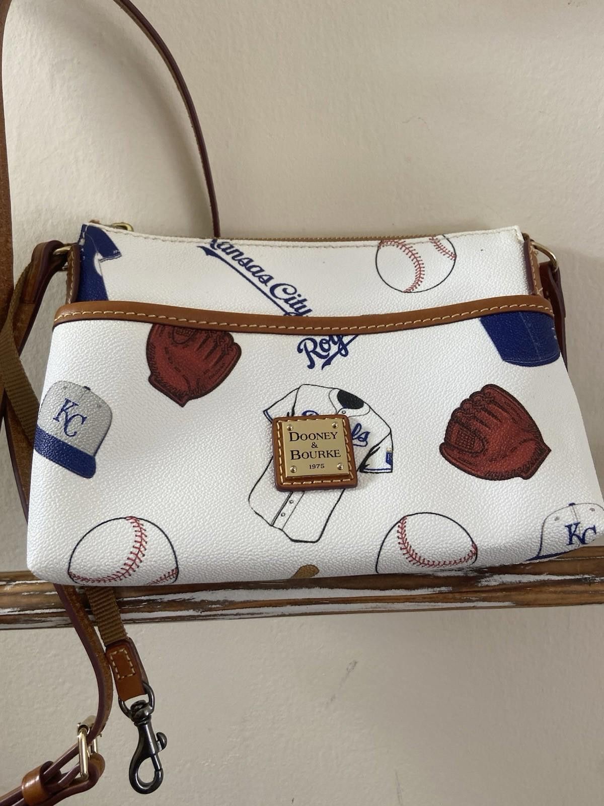 Dooney & Bourke Dooney Bourke X MLB Kansas City Royals Leather Shoulder Bag Size ONE SIZE - 8 Thumbnail