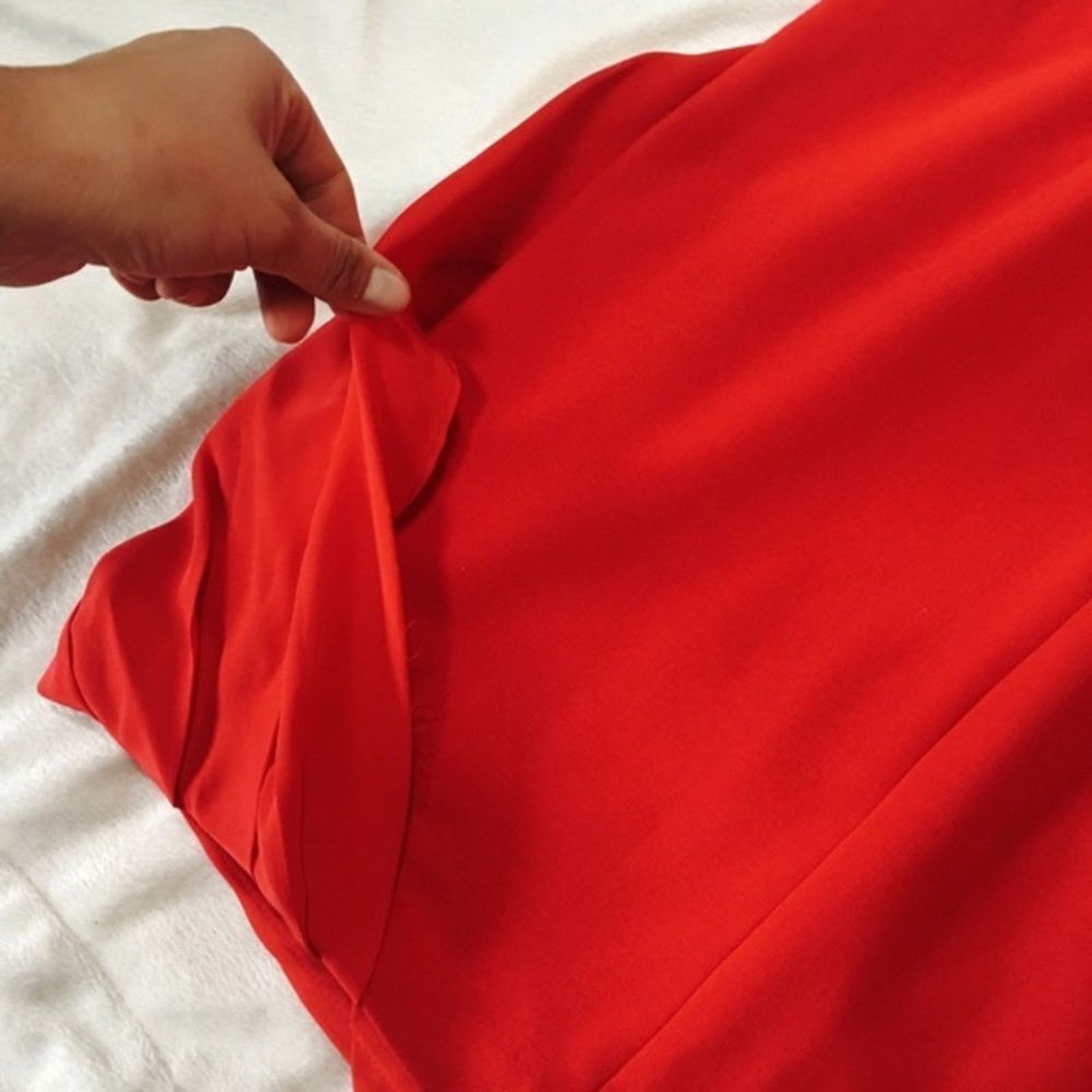 Other Cynthia Steffe Red Draped Sleeveless Mini Dress | Sz 4 Size S / US 4 / IT 40 - 5 Thumbnail