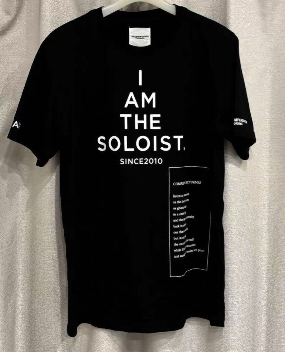 Takahiromiyashita The Soloist. The Soloist Fall/Winter 2019 Slogan T-Shirt Size US M / EU 48-50 / 2 - 1 Thumbnail