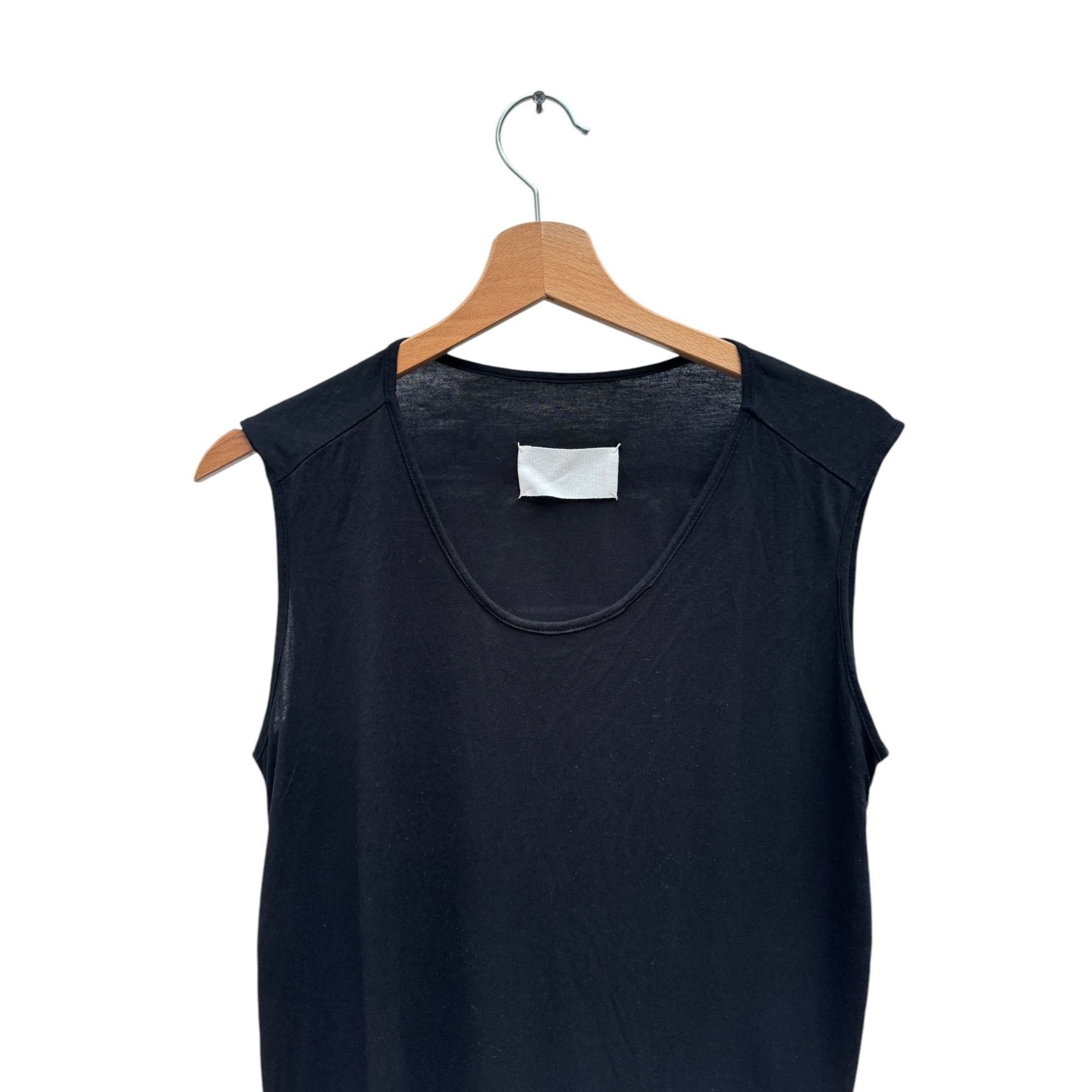 Maison Margiela SS 2004 Black Viscose Silk Top Size M / US 6-8 / IT 42-44 - 2 Thumbnail
