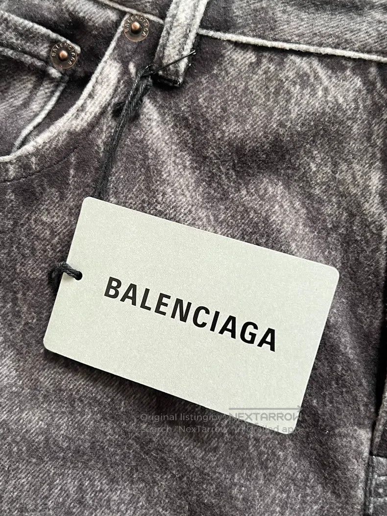 Balenciaga size M Printed Denim Pants