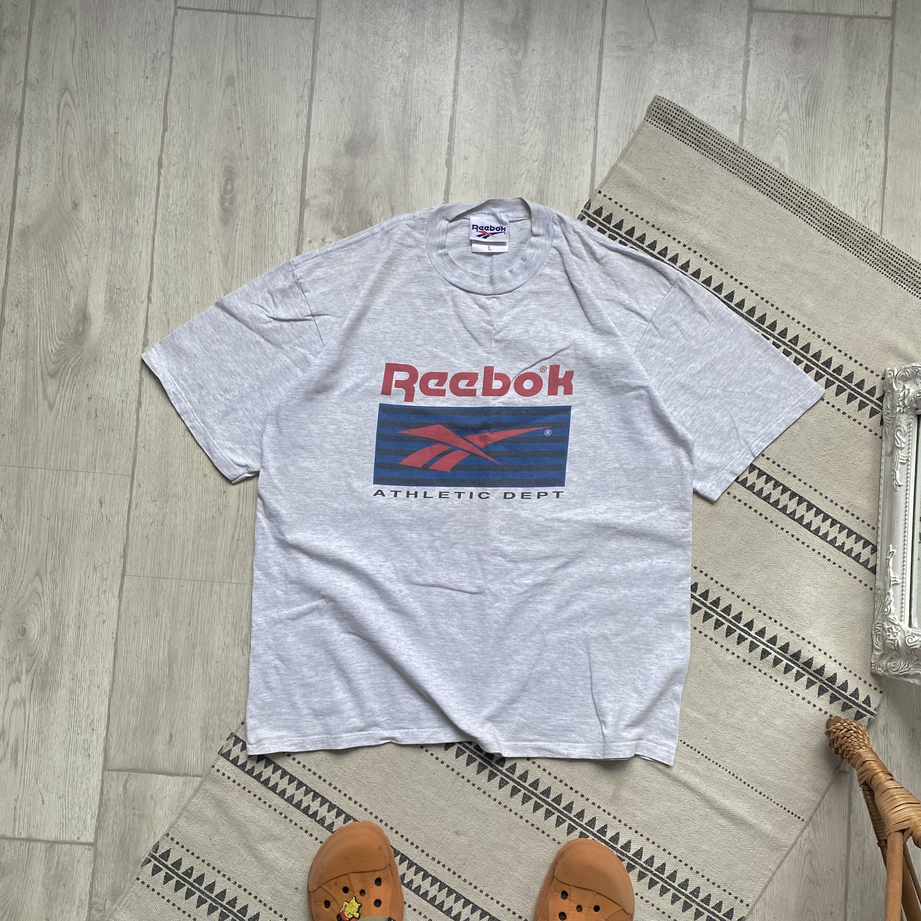 Reebok Vintage 90s Reebok Tee Centr big logo Size US M / EU 48-50 / 2 - 1 Thumbnail