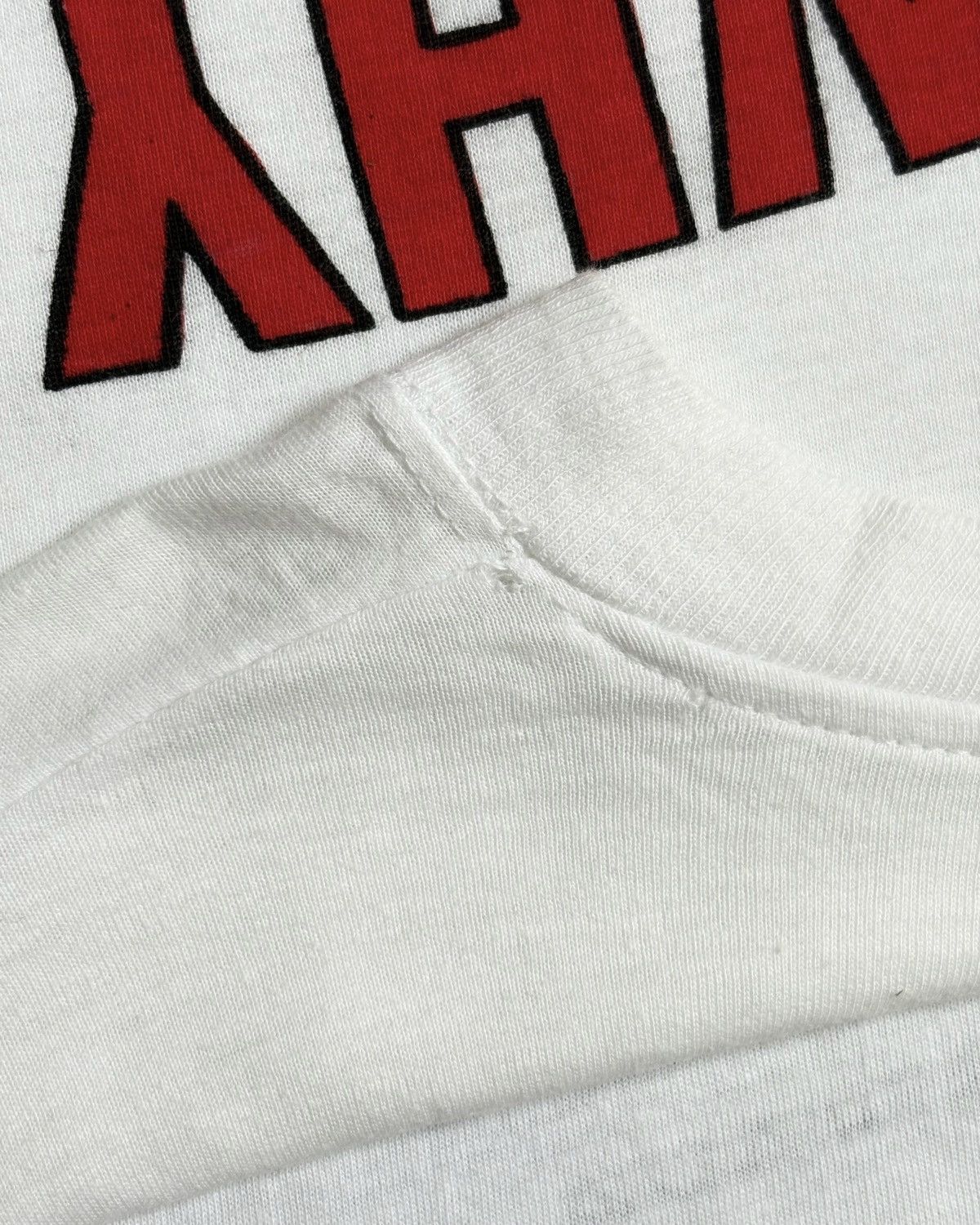 Fuck Art, Make Tees 2000s White “Why I Can’t Wear Shorts” Vintage T-shirt Size US L / EU 52-54 / 3 - 4 Thumbnail