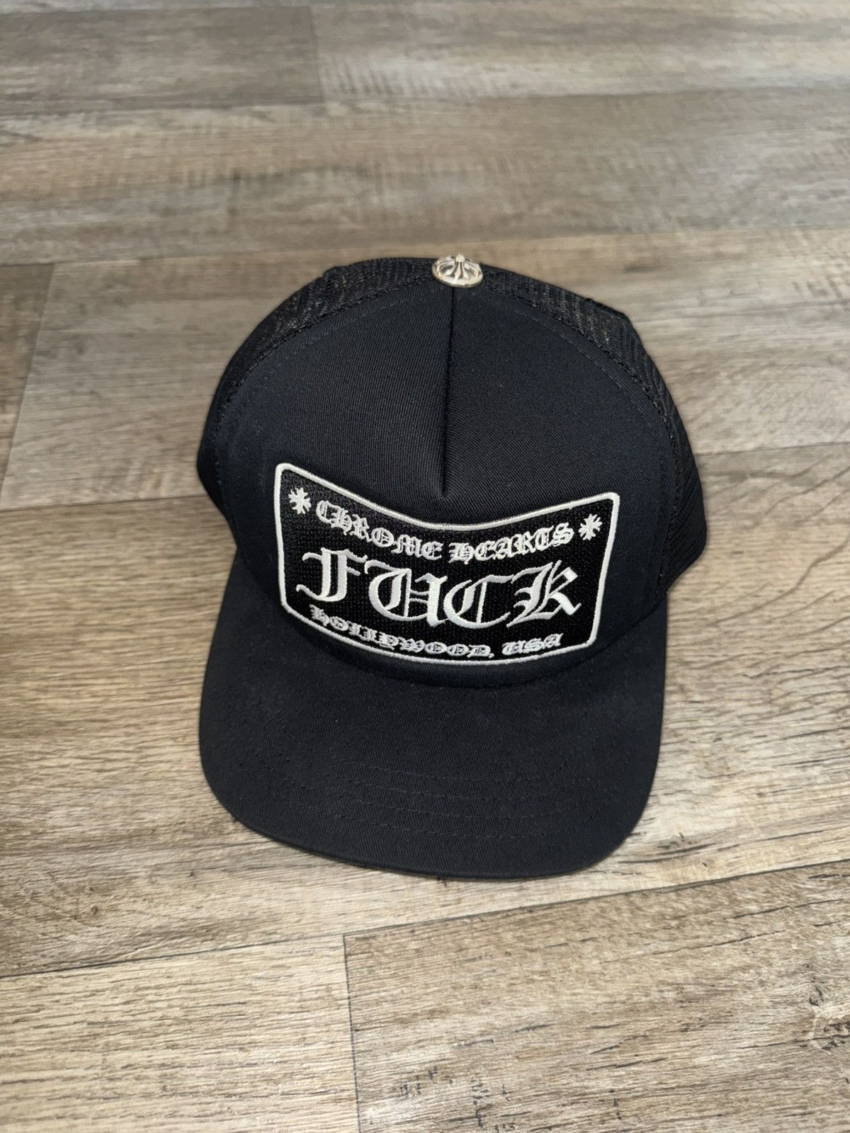Chrome Hearts CHROME HEARTS HOLLYWOOD F*CK LOGO BASEBALL CAP Size ONE SIZE - 1 Thumbnail