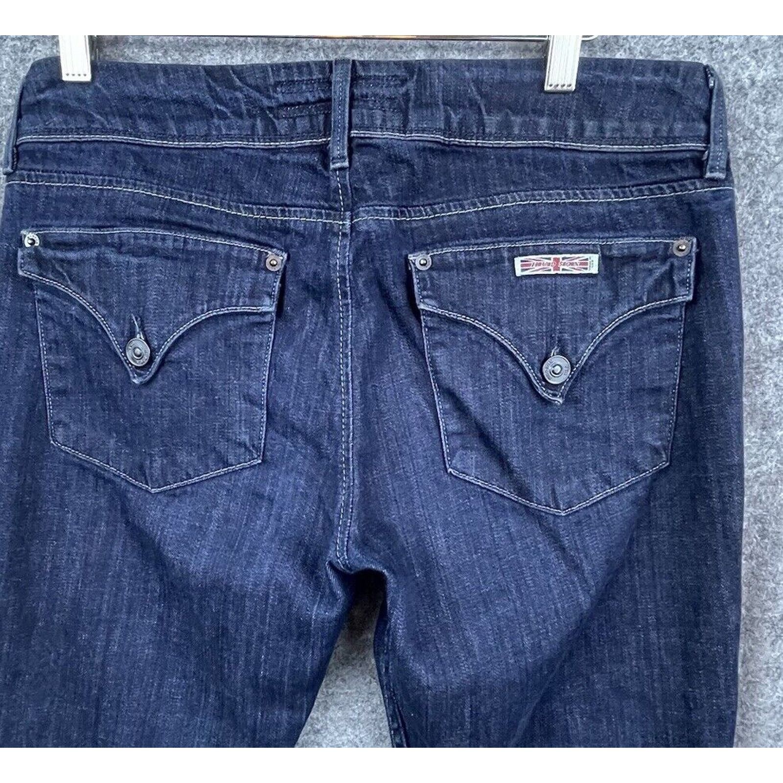 Hudson Hudson Jeans Women 30 Blue Flap Pocket Collin Skinny Stretch Size 30" / US 8 / IT 44 - 3 Thumbnail