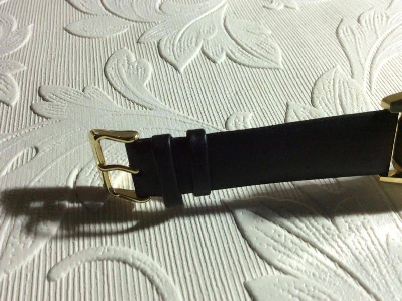 Designer Unknown gold dial black leather strap watch Size ONE SIZE - 5 Thumbnail