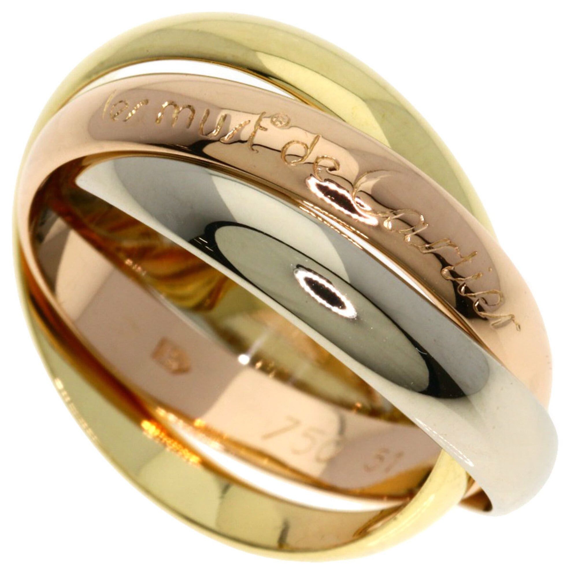 Cartier Cartier Trinity #51 Ring - 18K Yellow Gold/18K Pink White Gold Women's CARTIER Size ONE SIZE - 1 Thumbnail