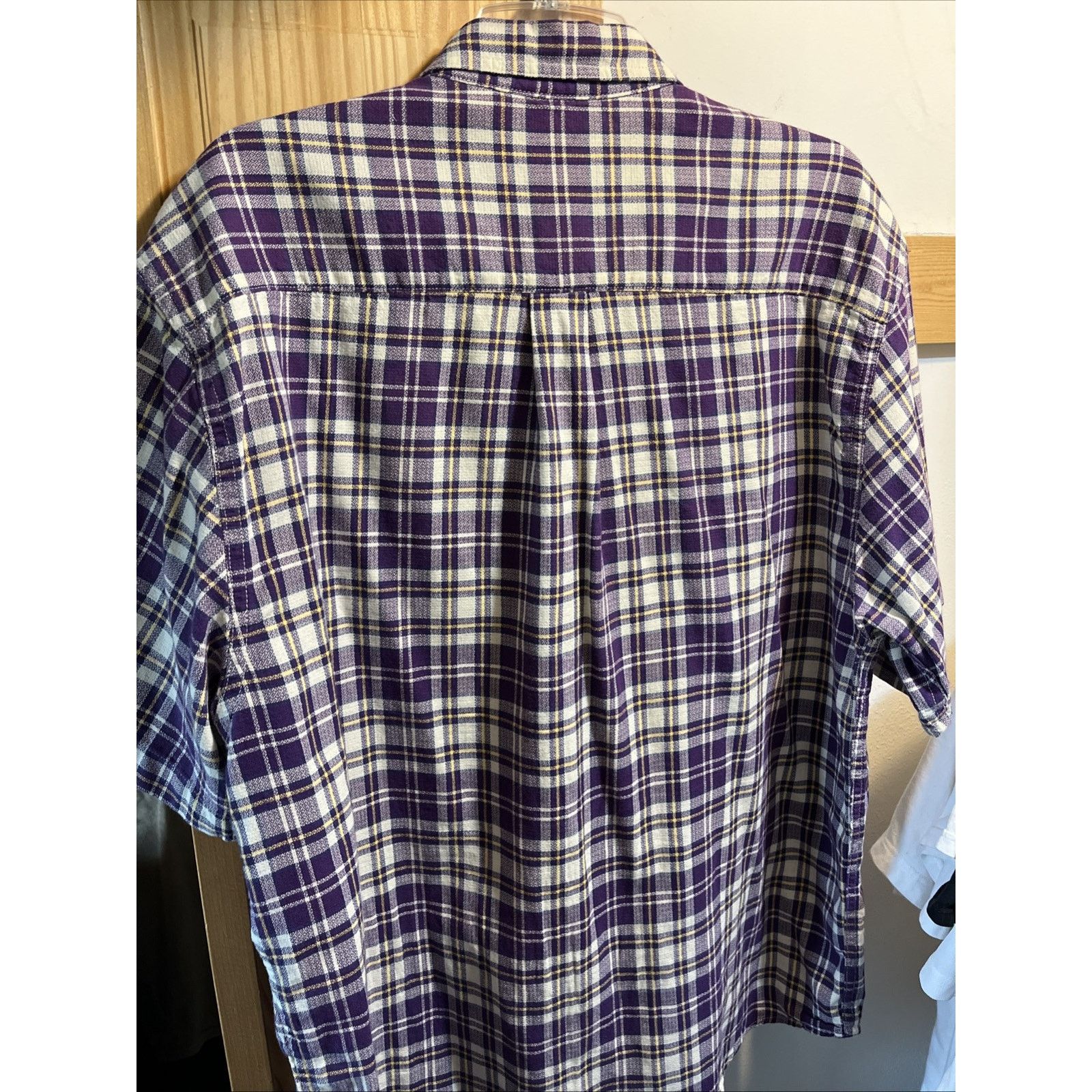 Eddie Bauer Eddie Bauer Vintage Men’s Medium Purple Plaid Cotton Shirt Size US M / EU 48-50 / 2 - 9 Thumbnail
