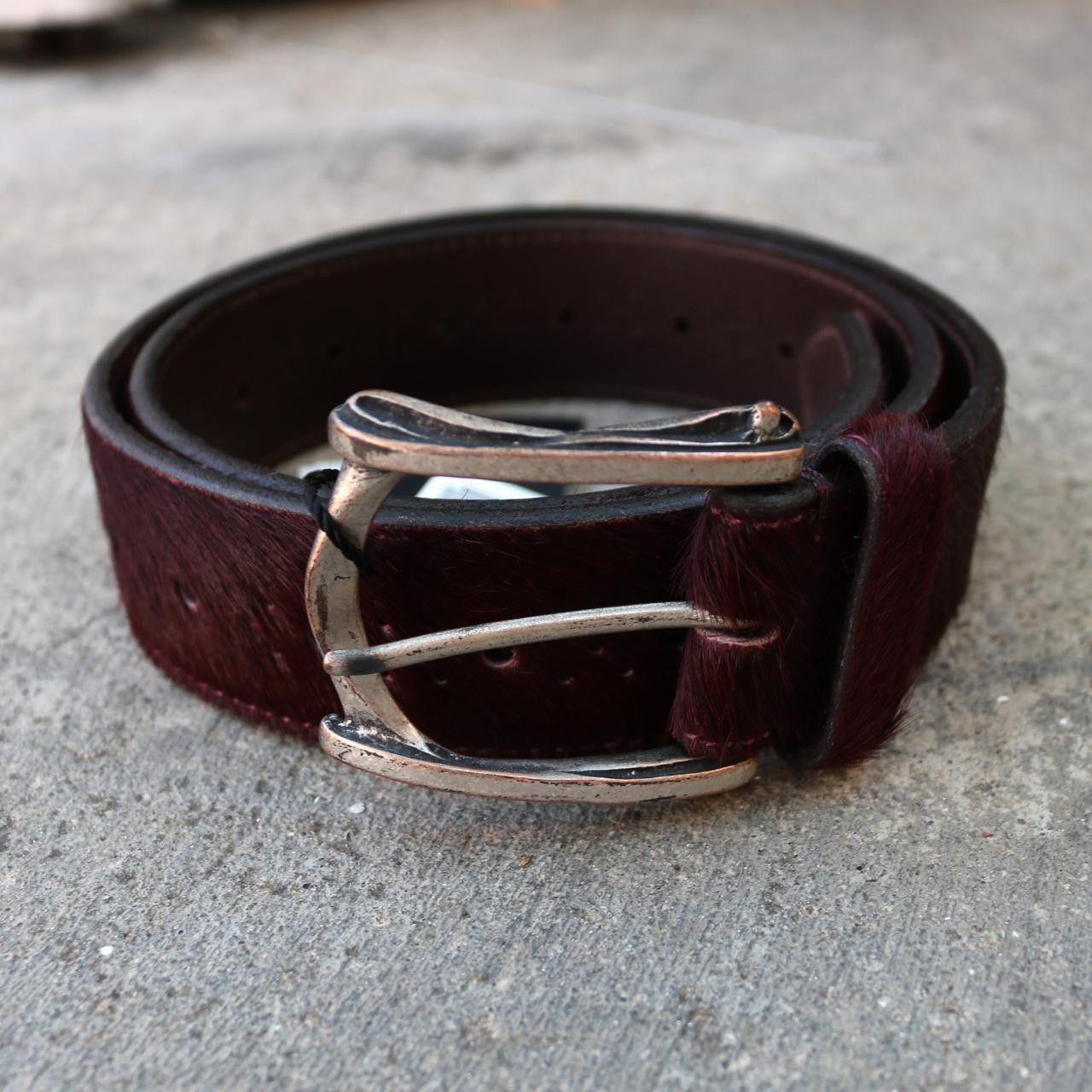 Tornado Mart Red Italian Hide Belt