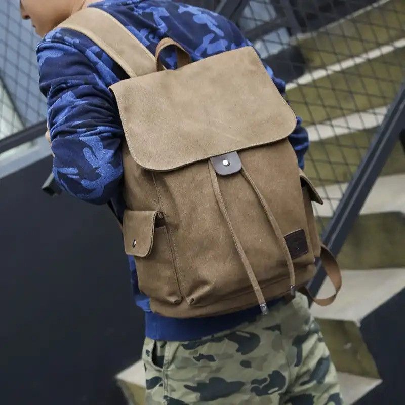Japanese Brand High Quality Canvas Men Backpack Size ONE SIZE - 1 Thumbnail