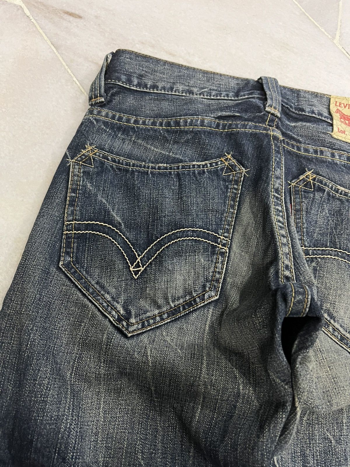 Levi's × Levi's Vintage Clothing 💥Baggy 90s Vintage Levis 503 Mud Wash Jean Size US 30 / EU 46 - 15 Thumbnail