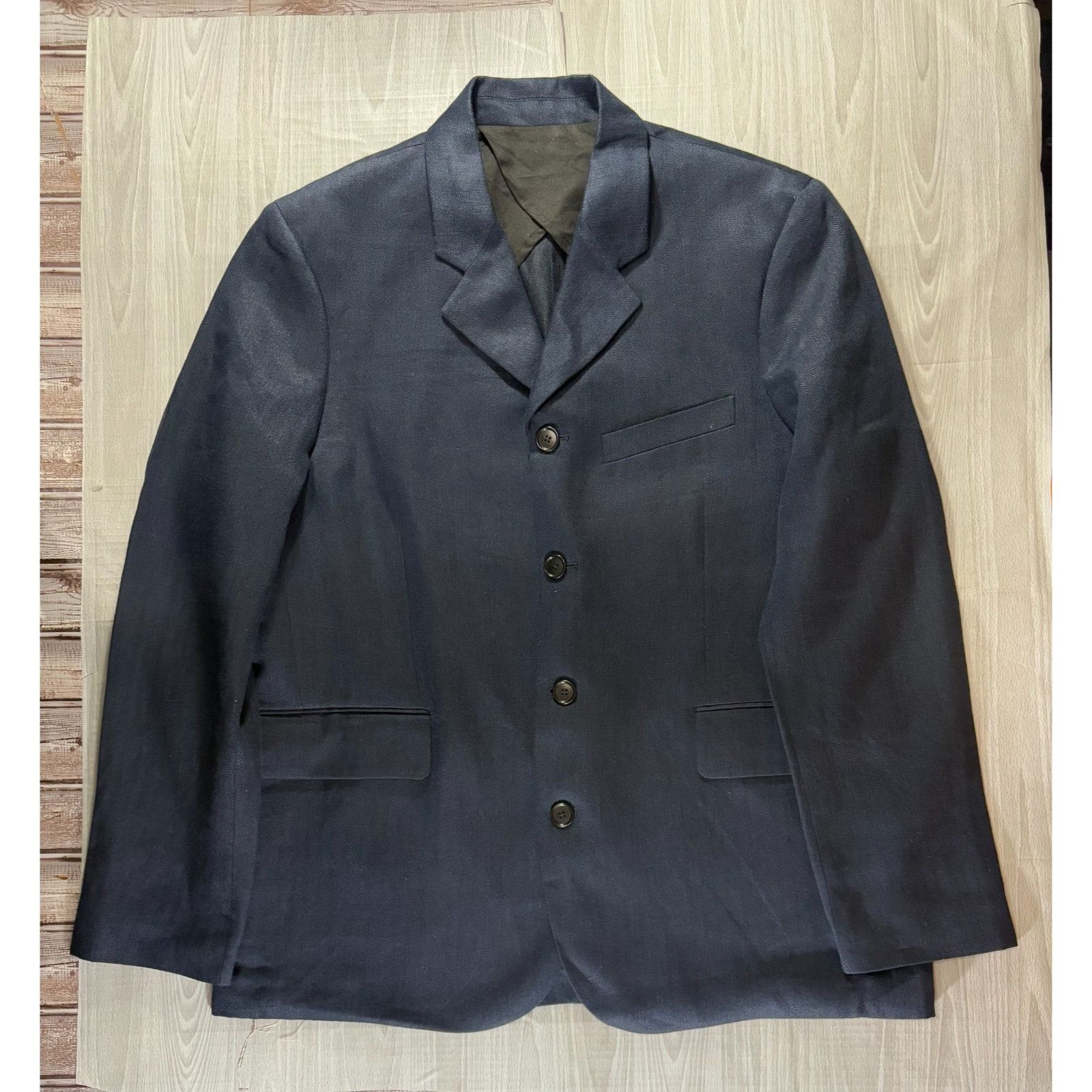 Alex Mill ALEX MILL Daniel Four Button Blazer In Linen Herringbone sz Size 48R - 1 Thumbnail