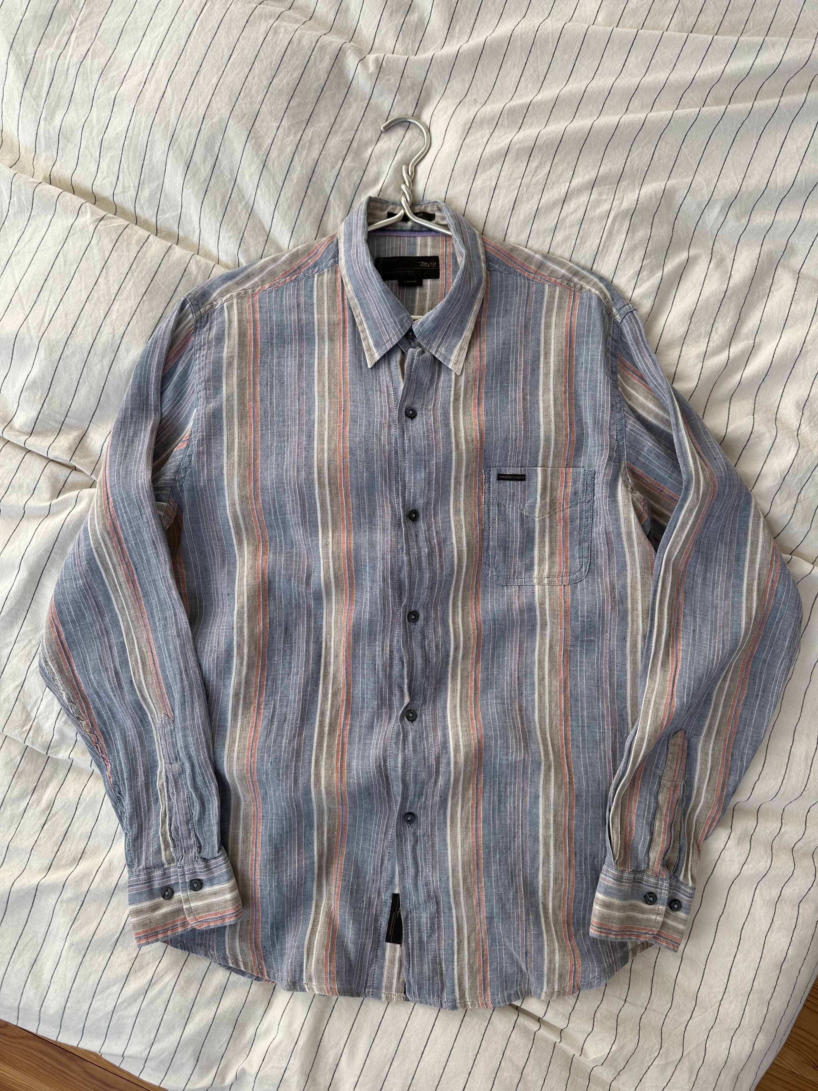 Marlboro Classics Marlboro Classics Vintage Linen Blend Shirt Large Size US L / EU 52-54 / 3 - 4 Thumbnail