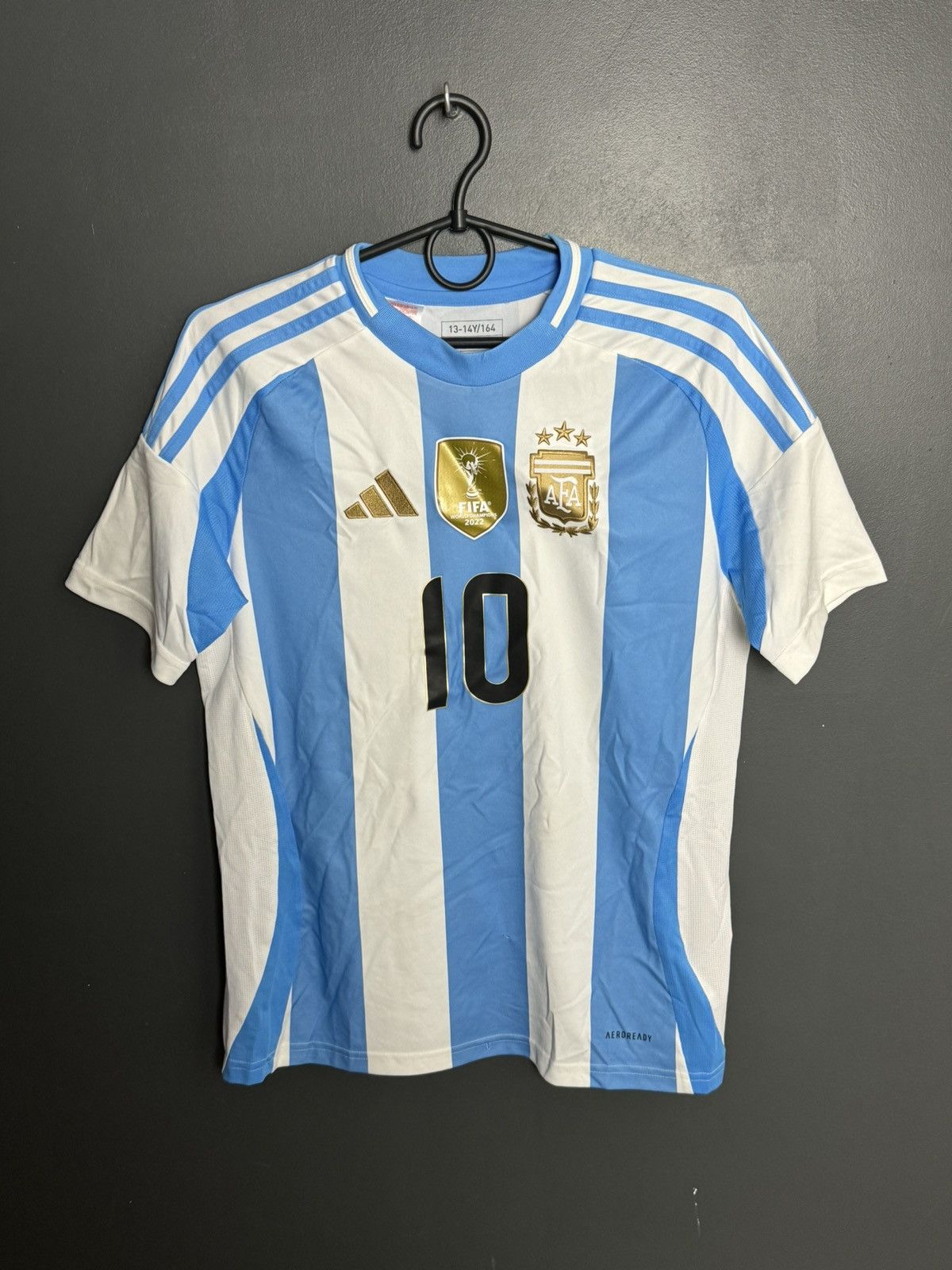 Adidas KIDS Argentina 2024 Home Messi Football Jersey T-Shirt Size US XS / EU 42 / 0 - 2 Thumbnail