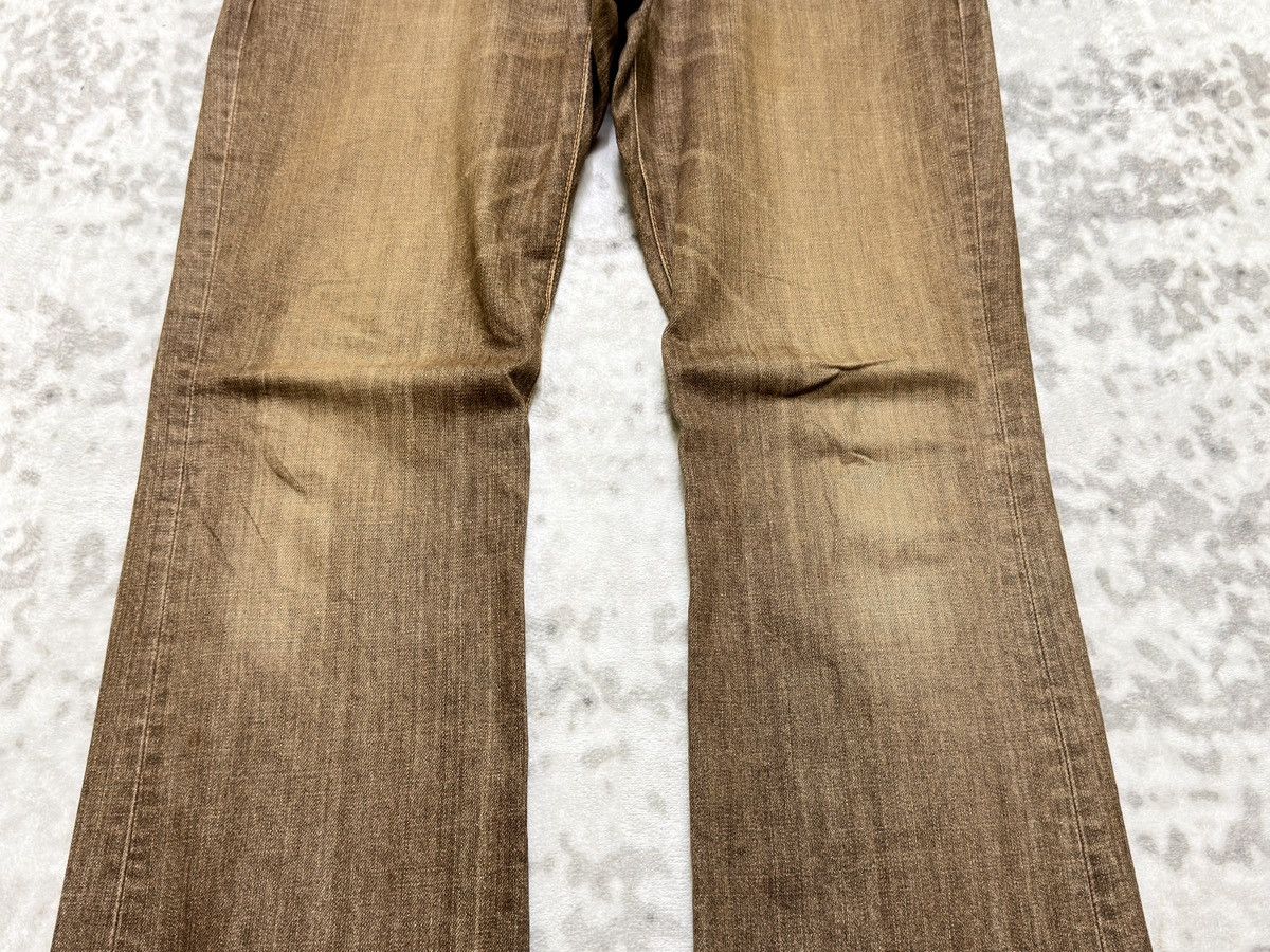 Edwin Vintage Edwin XV Brown Distressed Bootcut Flare Denim Jeans Size US 35 - 6 Thumbnail