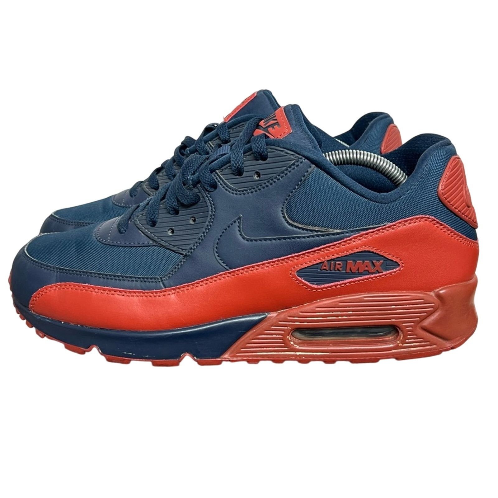 Nike Nike Air Max 90 Essential Obsidian Navy Orange Mars Stone Size US 12 / EU 45 - 1 Thumbnail