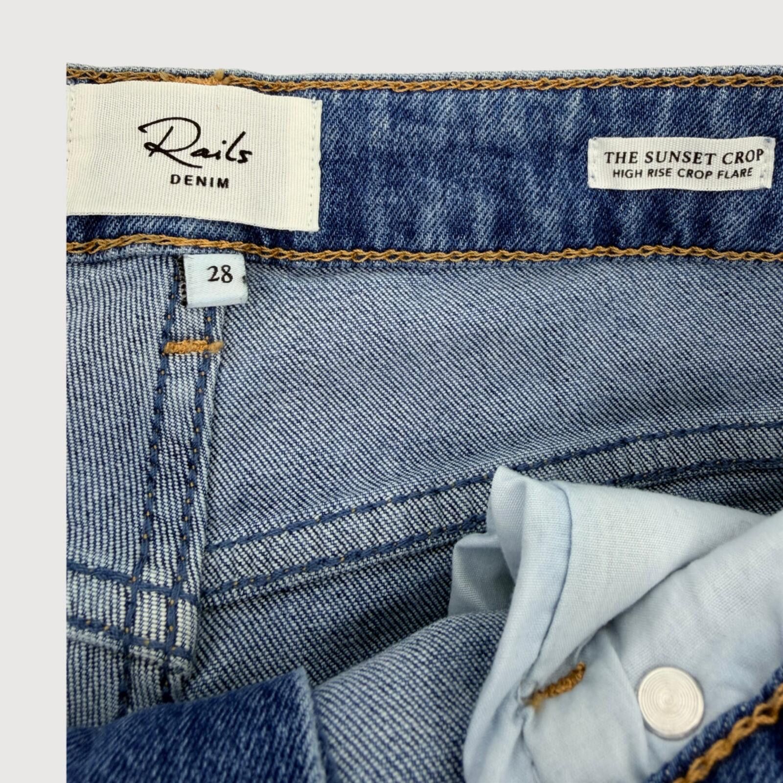 Rails Rails Sunset Crop Slim Flare Jeans High Rise Medium 28 Size 28" / US 6 / IT 42 - 5 Thumbnail