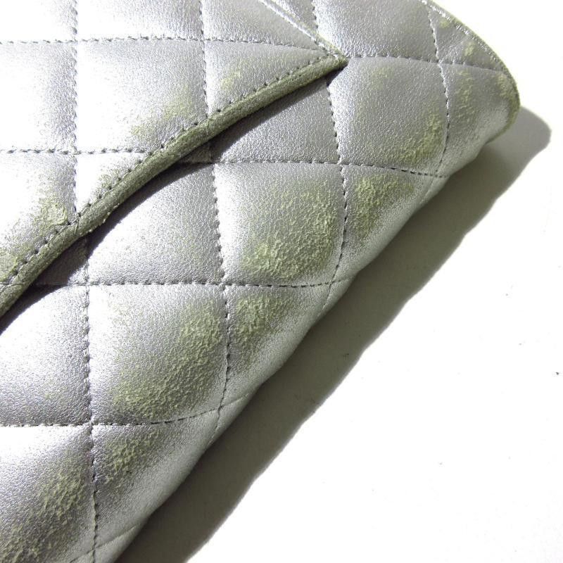 Chanel CHANEL Lambskin Quilted Wallet On Chain WOC Silver 15* Size ONE SIZE - 8 Thumbnail