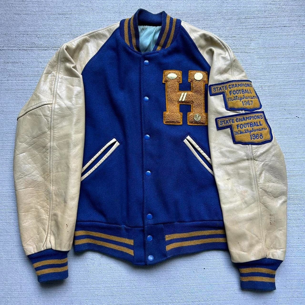 1970's Varsity Letterman fashion Jacket Wool Mens Size XL